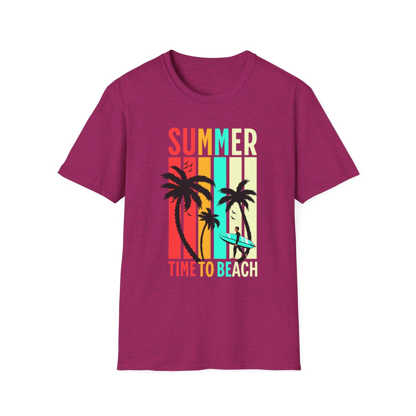 Summer Vibes Unisex T-Shirt, Beach Party Shirt, Casual Wear, Gift for Friends, Vacation Outfit, Coaster Inspired Design