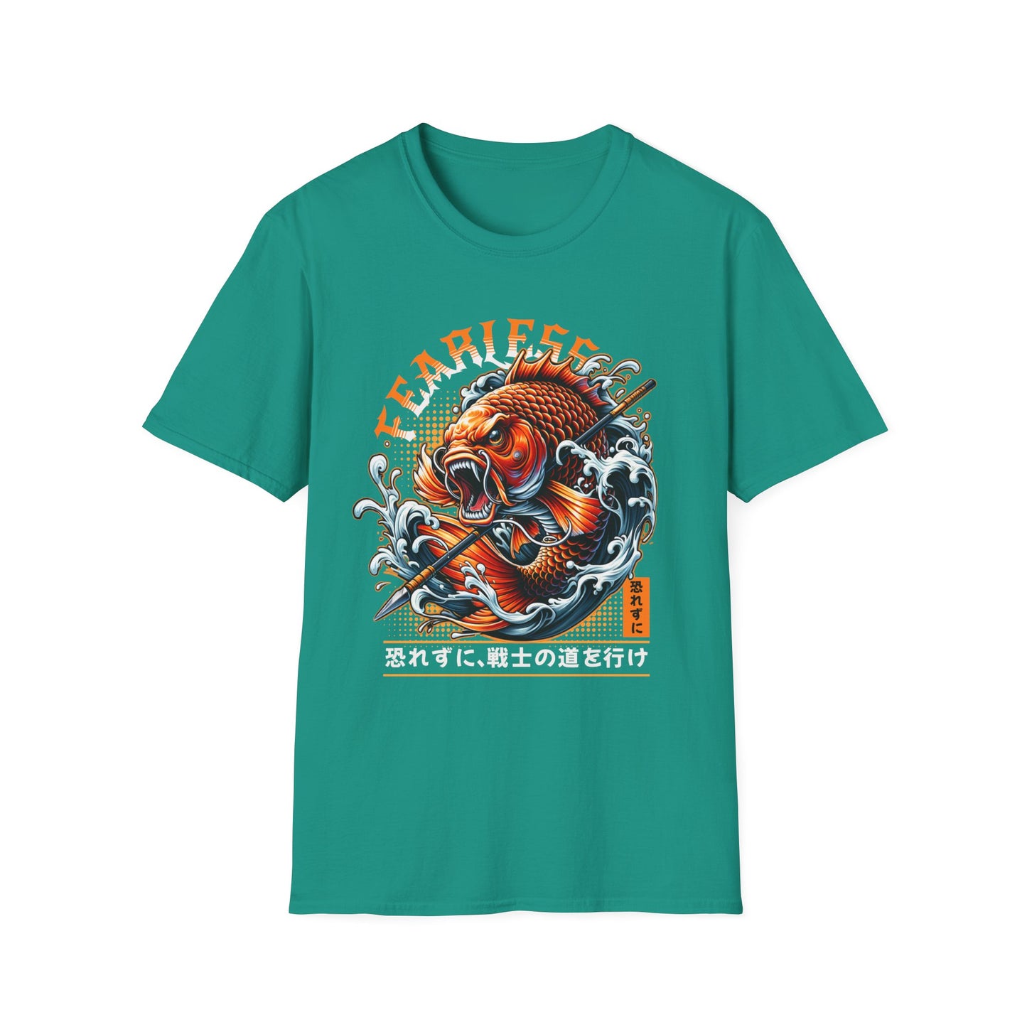 Fearless Koi Unisex Softstyle T-Shirt - Inspirational Gift, Casual Wear, Everyday Comfort, Success Apparel, Relaxed Fit