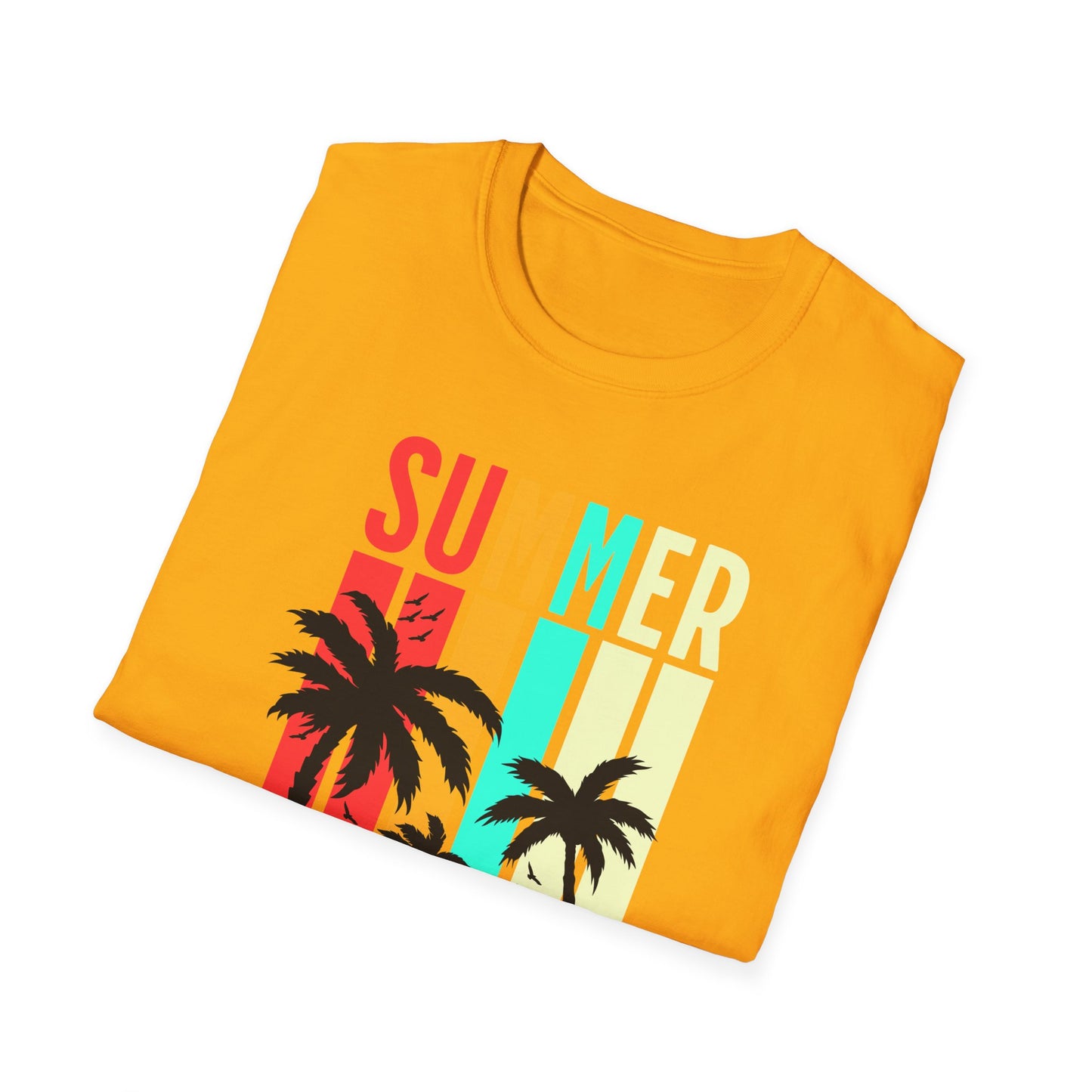 Summer Vibes Unisex T-Shirt, Beach Party Shirt, Casual Wear, Gift for Friends, Vacation Outfit, Coaster Inspired Design