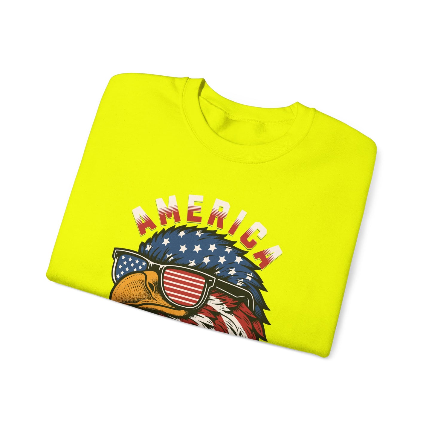 Patriotic Eagle Crewneck Sweatshirt, America Sweatshirt, Unisex Pullover, 4th of July Shirt, Eagle Graphic Sweatshirt