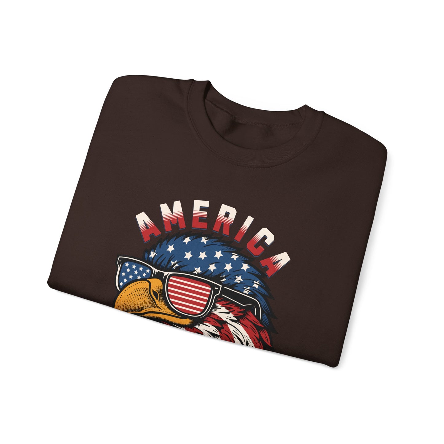 Patriotic Eagle Crewneck Sweatshirt, America Sweatshirt, Unisex Pullover, 4th of July Shirt, Eagle Graphic Sweatshirt
