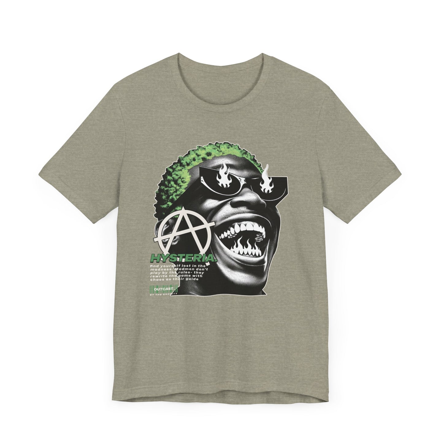 Bold Graphic Tee, Edgy Streetwear Shirt, Urban Casual Wear, Unisex Fashion Top, Gift for Music Lovers, Distinctive Artwork Tee