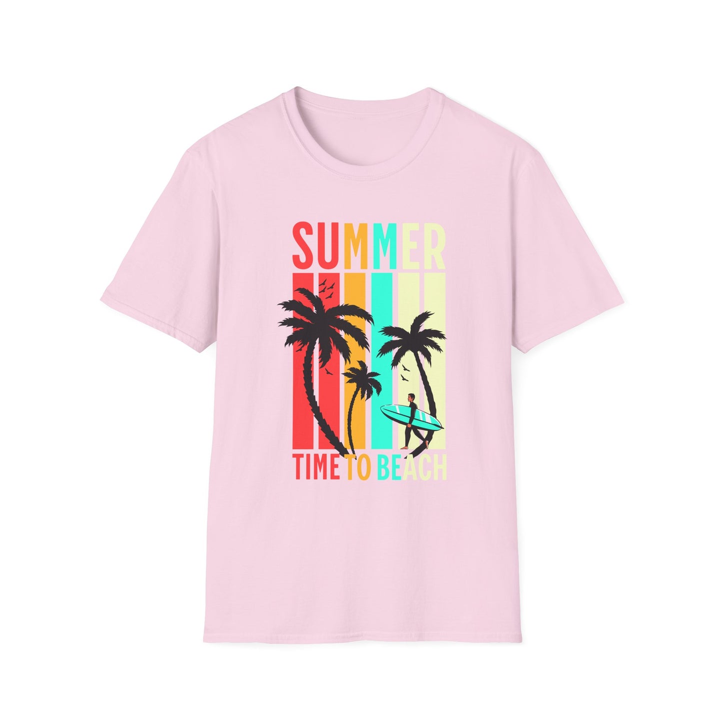 Summer Vibes Unisex T-Shirt, Beach Party Shirt, Casual Wear, Gift for Friends, Vacation Outfit, Coaster Inspired Design