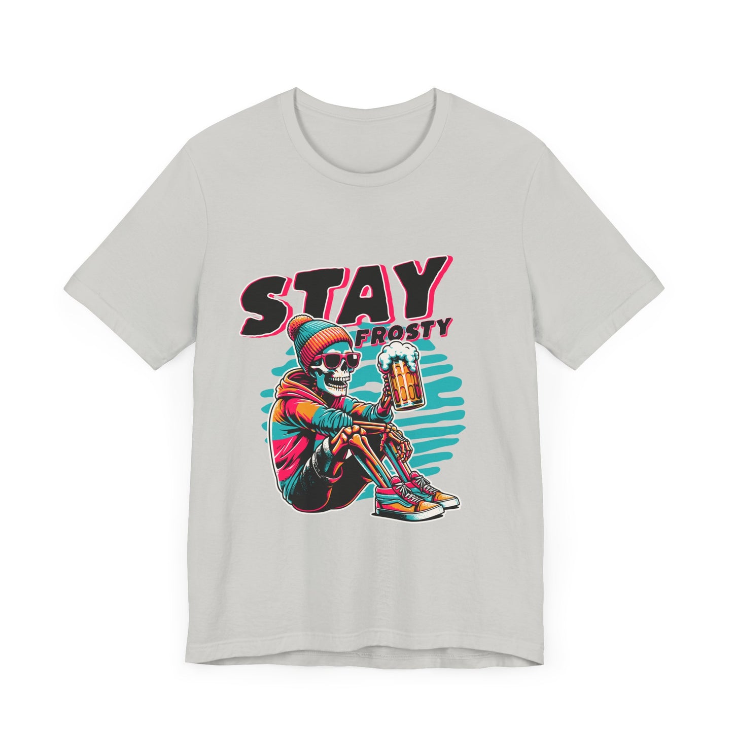 Stay Frosty Unisex Tee, Cool Graphic Shirt, Summer Vibes, Casual Wear, Gift for Him, Music Festival Fashion