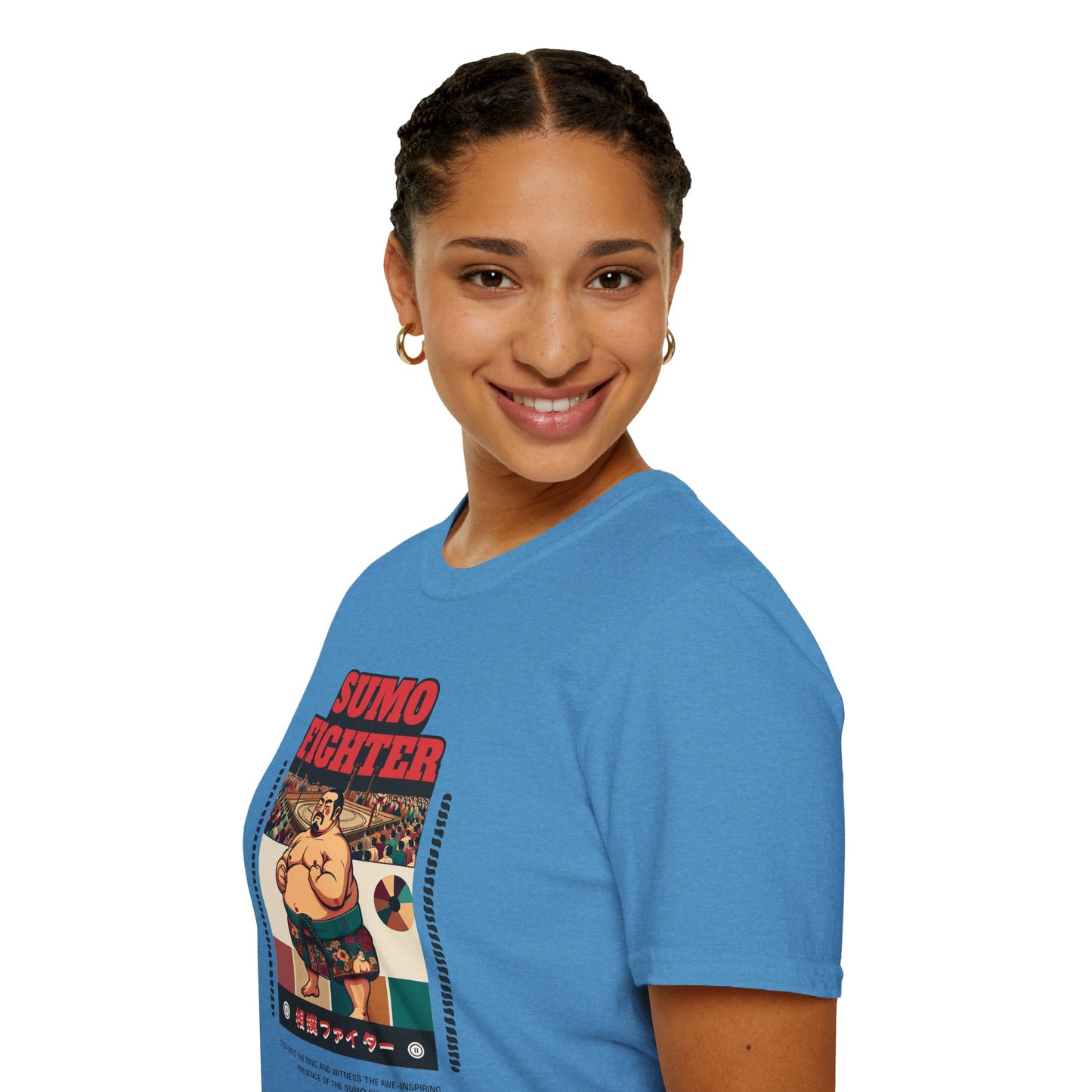 Sumo Fighter Graphic Tee | Fun Unisex T-Shirt for Sports Fans, Unique Gift, Casual Style, Anime Lovers, Vintage Aesthetic
