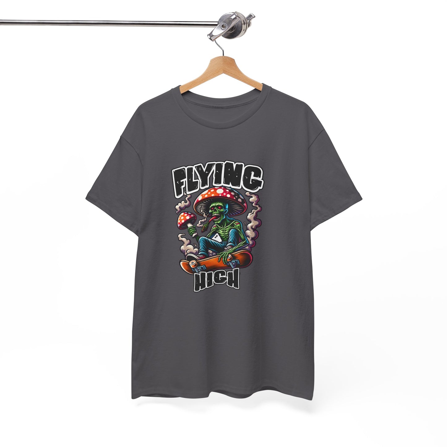 Flying High Unisex Cotton Tee, Psychedelic Shirt, Casual Wear, Gift for Stoners, Retro Fashion, Fun Graphic T-Shirt