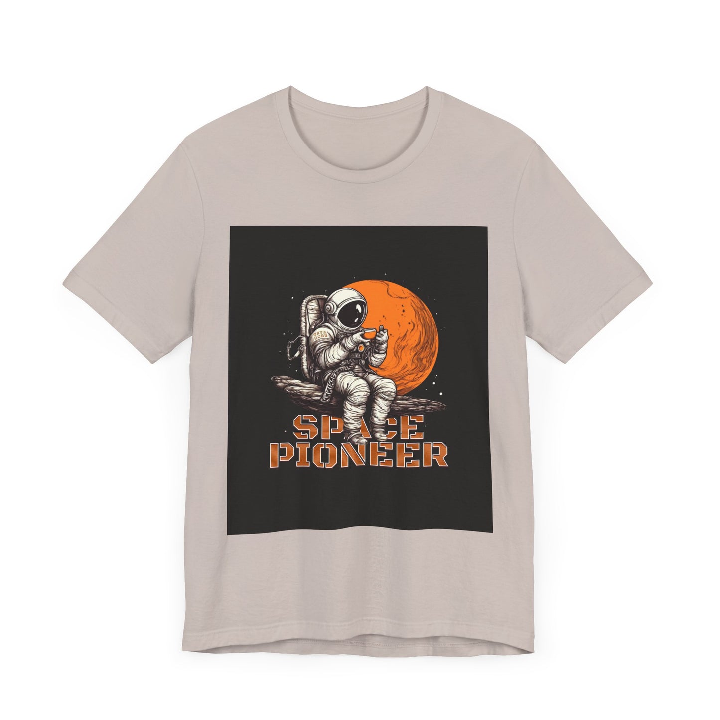 Space Pioneer Unisex Tee - Astronaut Graphic Shirt, Cool Space Themed Gift, Sci-Fi Lover Apparel, Casual Wear, Cosmic Adventure