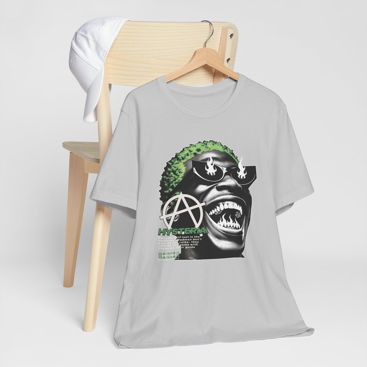 Bold Graphic Tee, Edgy Streetwear Shirt, Urban Casual Wear, Unisex Fashion Top, Gift for Music Lovers, Distinctive Artwork Tee