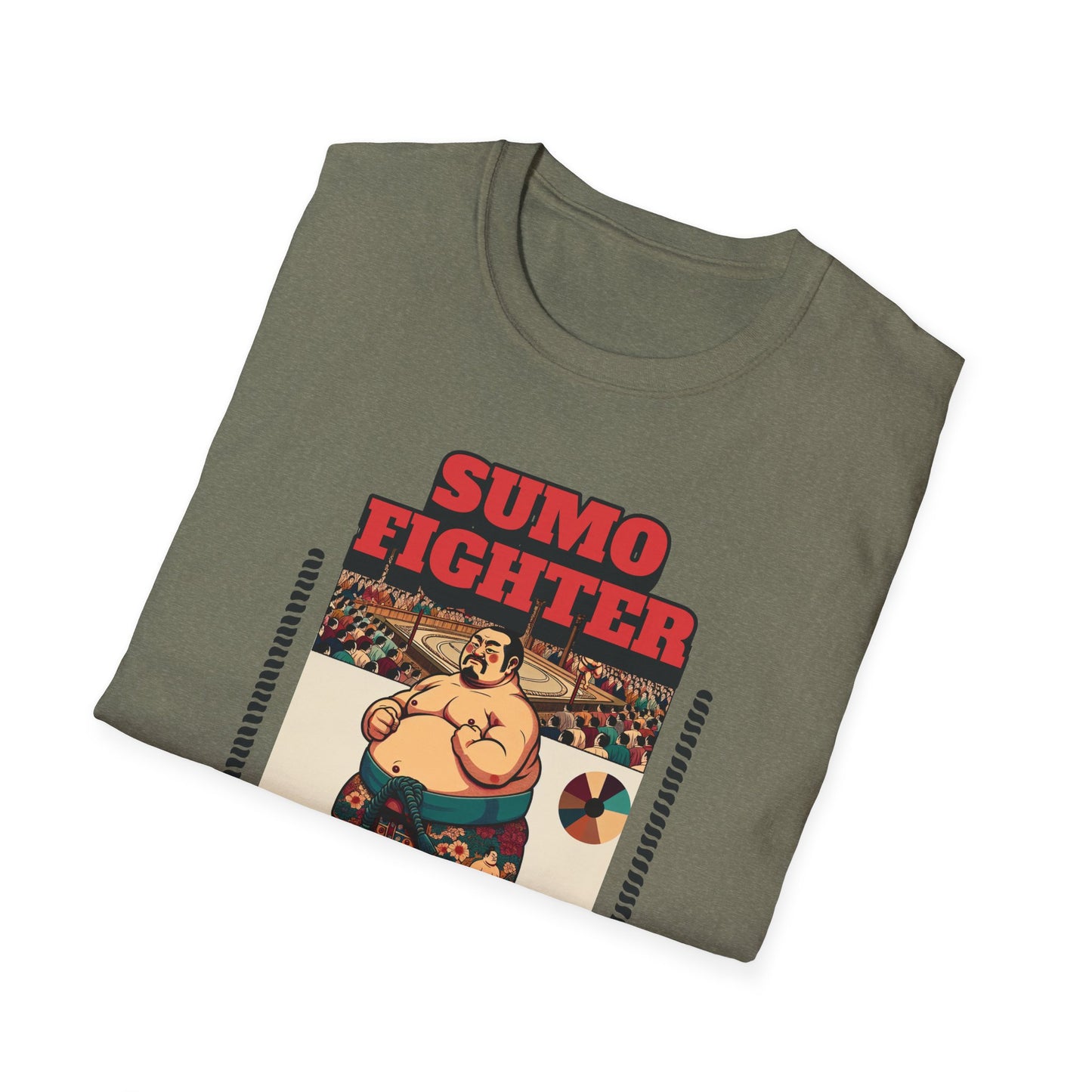 Sumo Fighter Graphic Tee | Fun Unisex T-Shirt for Sports Fans, Unique Gift, Casual Style, Anime Lovers, Vintage Aesthetic