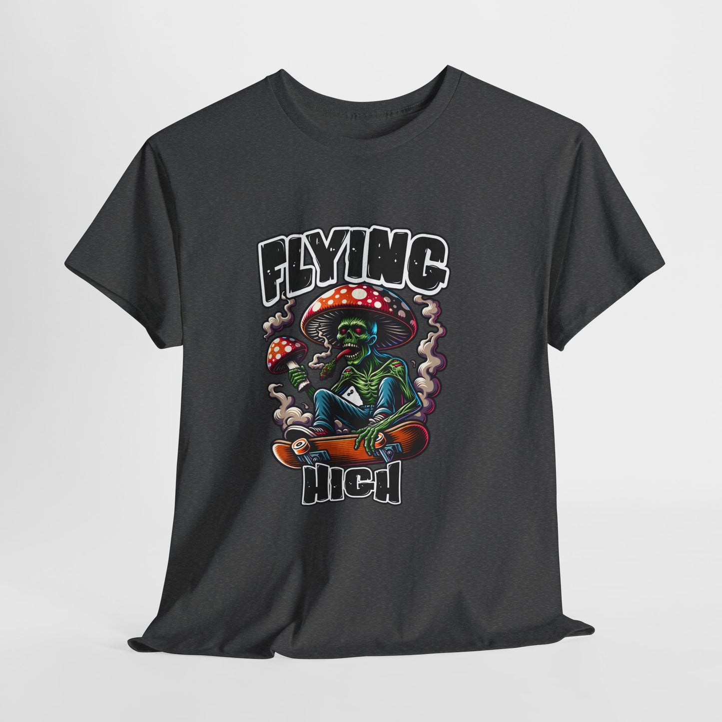 Flying High Unisex Cotton Tee, Psychedelic Shirt, Casual Wear, Gift for Stoners, Retro Fashion, Fun Graphic T-Shirt