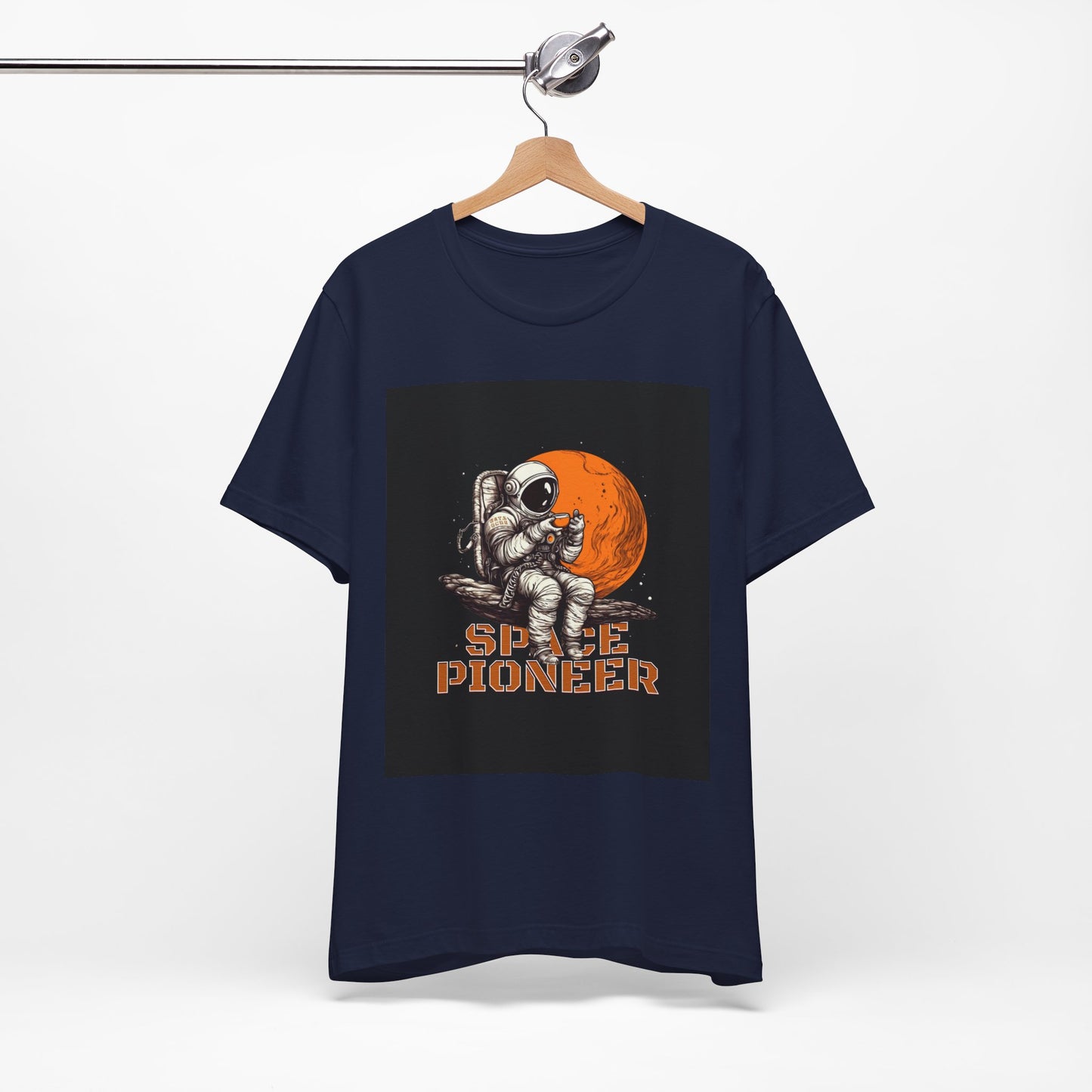 Space Pioneer Unisex Tee - Astronaut Graphic Shirt, Cool Space Themed Gift, Sci-Fi Lover Apparel, Casual Wear, Cosmic Adventure