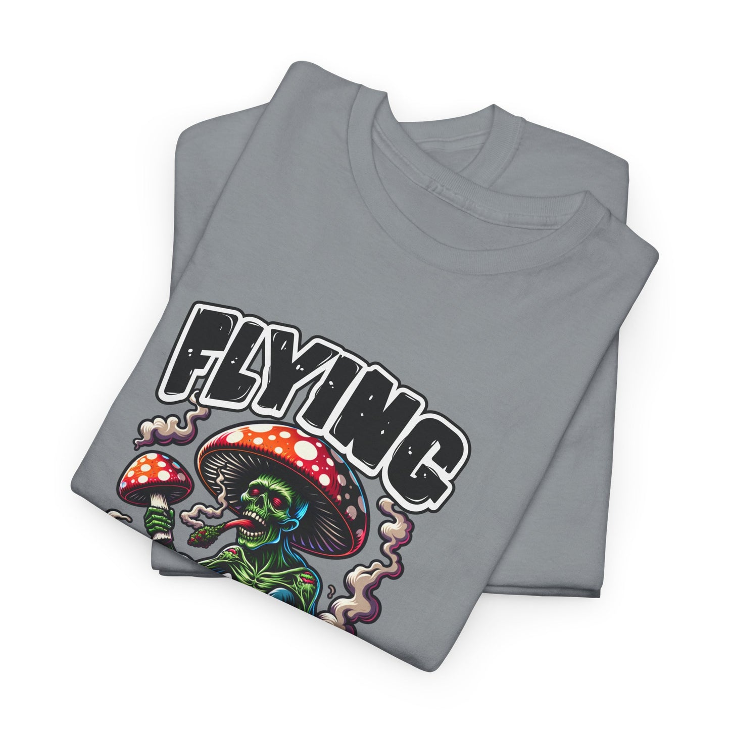 Flying High Unisex Cotton Tee, Psychedelic Shirt, Casual Wear, Gift for Stoners, Retro Fashion, Fun Graphic T-Shirt