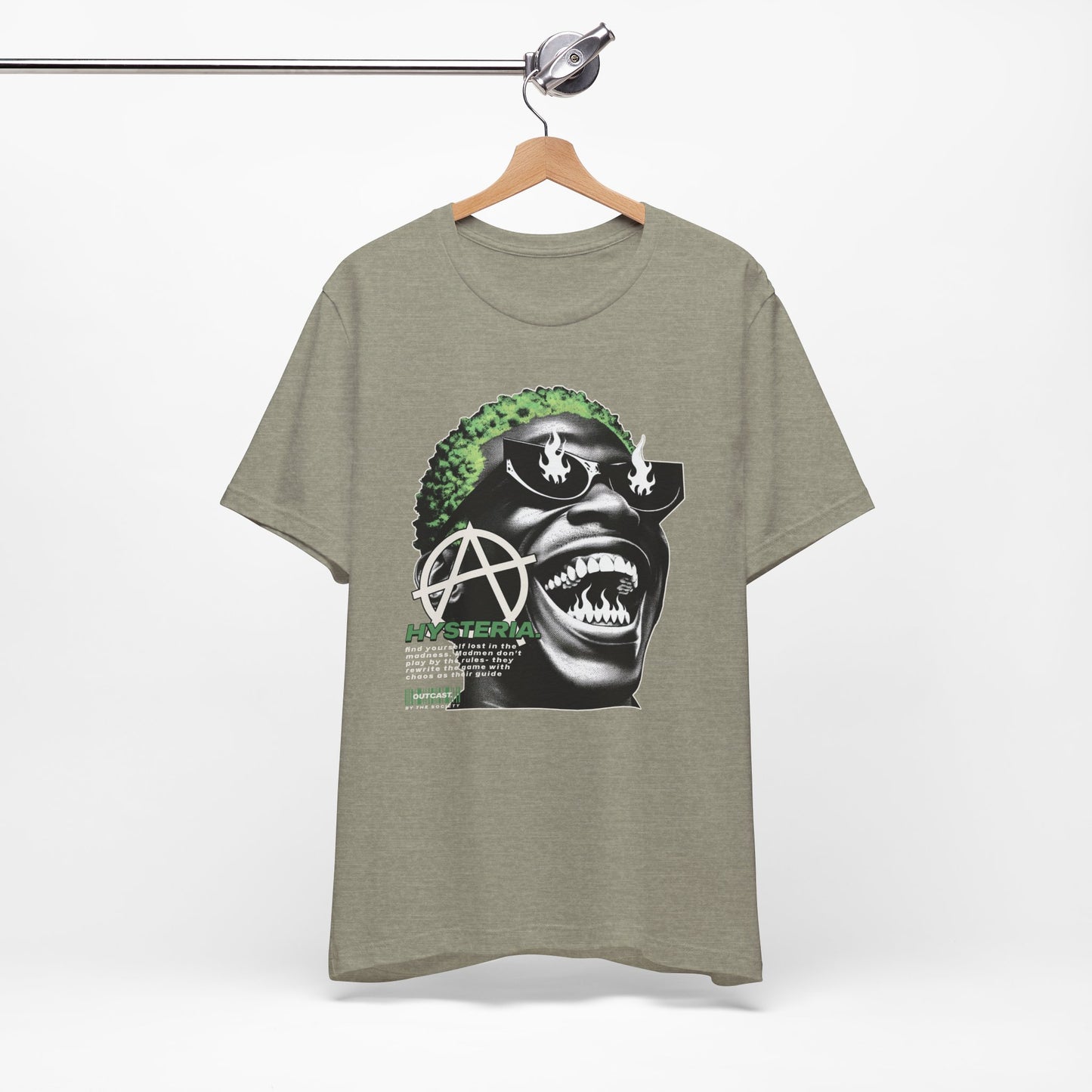 Bold Graphic Tee, Edgy Streetwear Shirt, Urban Casual Wear, Unisex Fashion Top, Gift for Music Lovers, Distinctive Artwork Tee