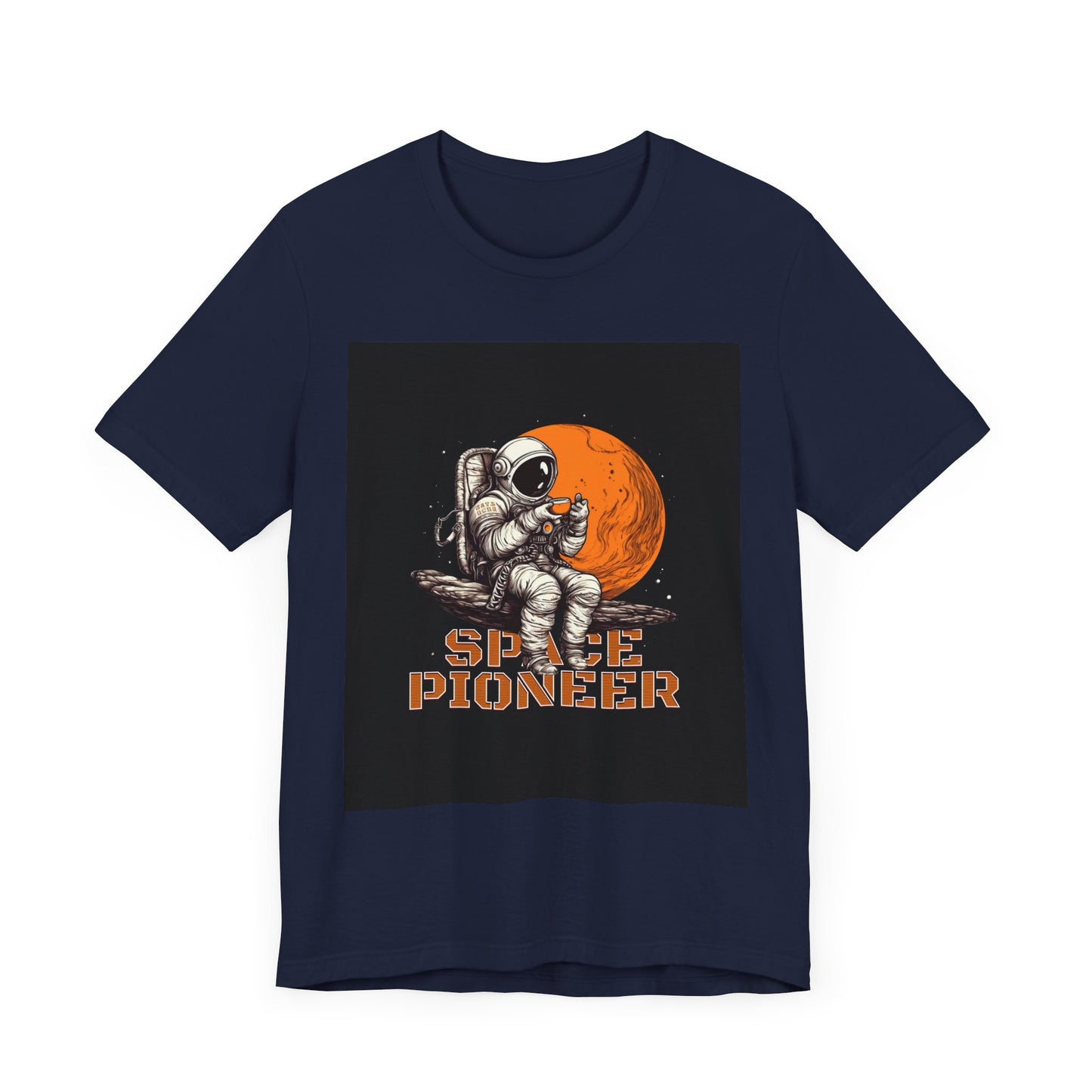 Space Pioneer Unisex Tee - Astronaut Graphic Shirt, Cool Space Themed Gift, Sci-Fi Lover Apparel, Casual Wear, Cosmic Adventure