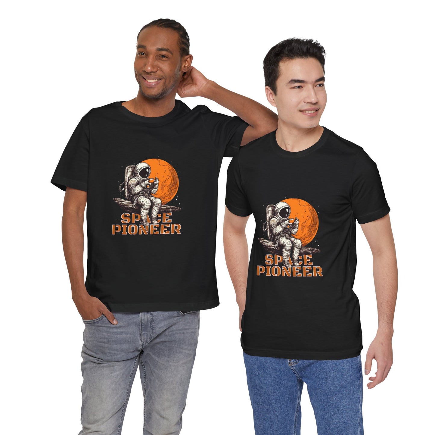 Space Pioneer Astronaut Tee, Cosmic Shirt, Gift for Astro Lovers, Unisex Graphic Tee, Sci-Fi T-Shirt, Casual Spacewear