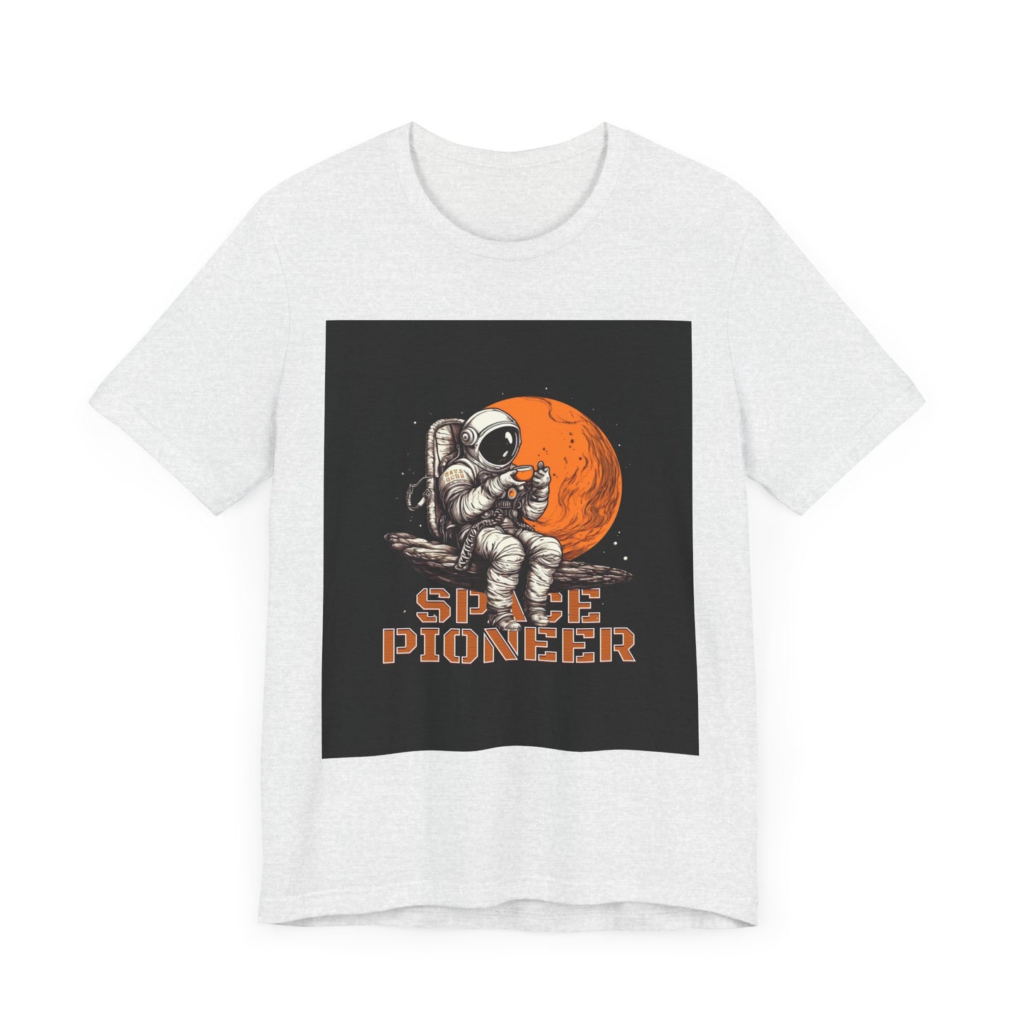 Space Pioneer Unisex Tee - Astronaut Graphic Shirt, Cool Space Themed Gift, Sci-Fi Lover Apparel, Casual Wear, Cosmic Adventure
