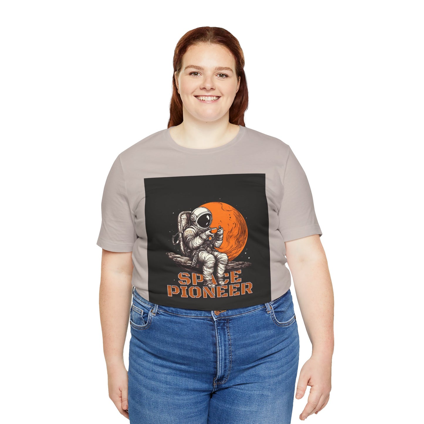 Space Pioneer Unisex Tee - Astronaut Graphic Shirt, Cool Space Themed Gift, Sci-Fi Lover Apparel, Casual Wear, Cosmic Adventure