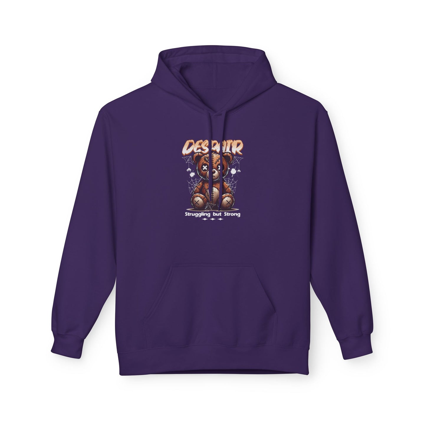 Despair Bear Hoodie | Cozy Graphic Fleece Sweatshirt for Comfort | Cute Gift for Friends | Fall Essentials | Unisex Casual Wear