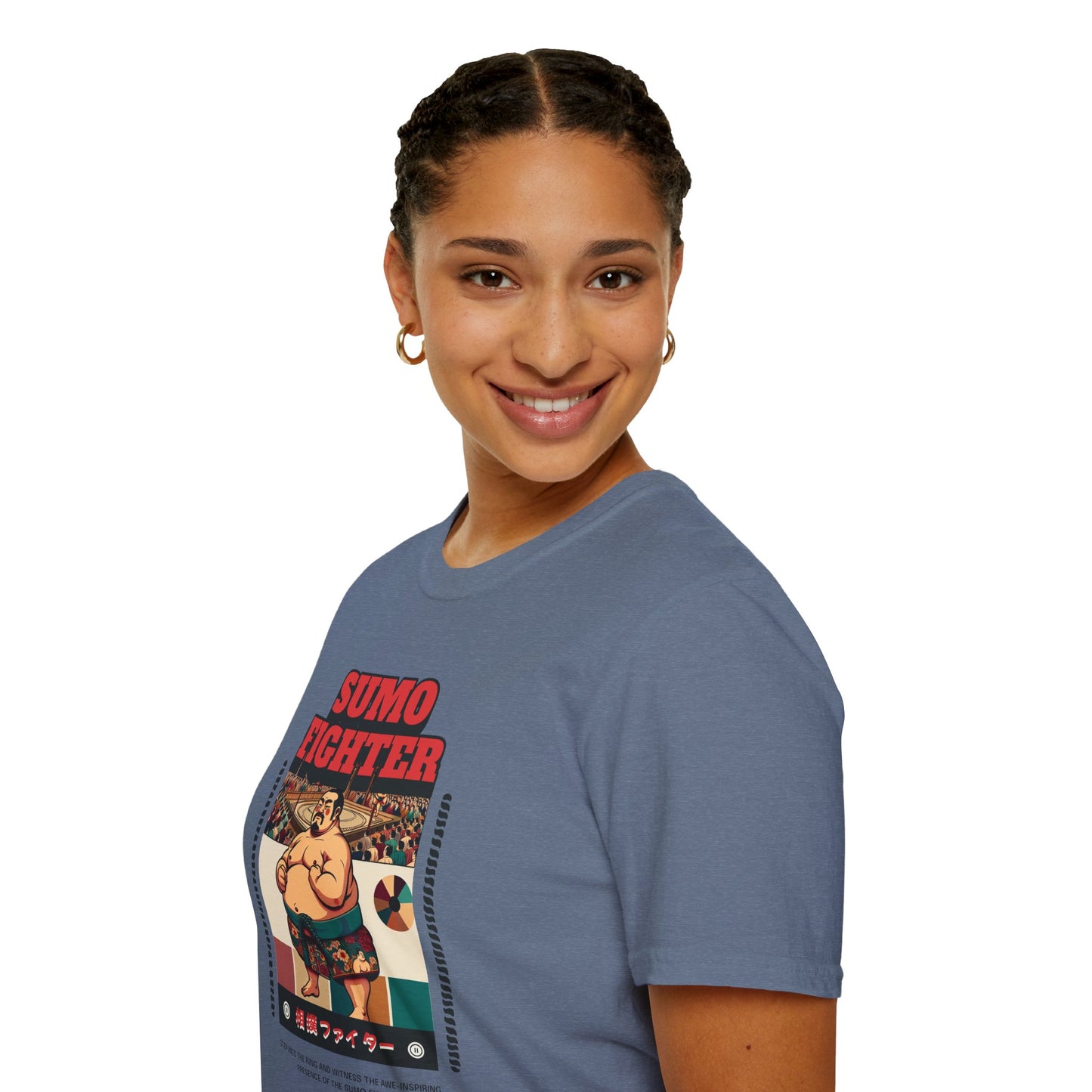 Sumo Fighter Graphic Tee | Fun Unisex T-Shirt for Sports Fans, Unique Gift, Casual Style, Anime Lovers, Vintage Aesthetic