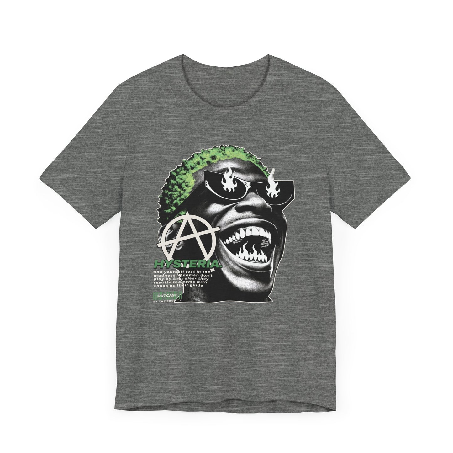 Bold Graphic Tee, Edgy Streetwear Shirt, Urban Casual Wear, Unisex Fashion Top, Gift for Music Lovers, Distinctive Artwork Tee