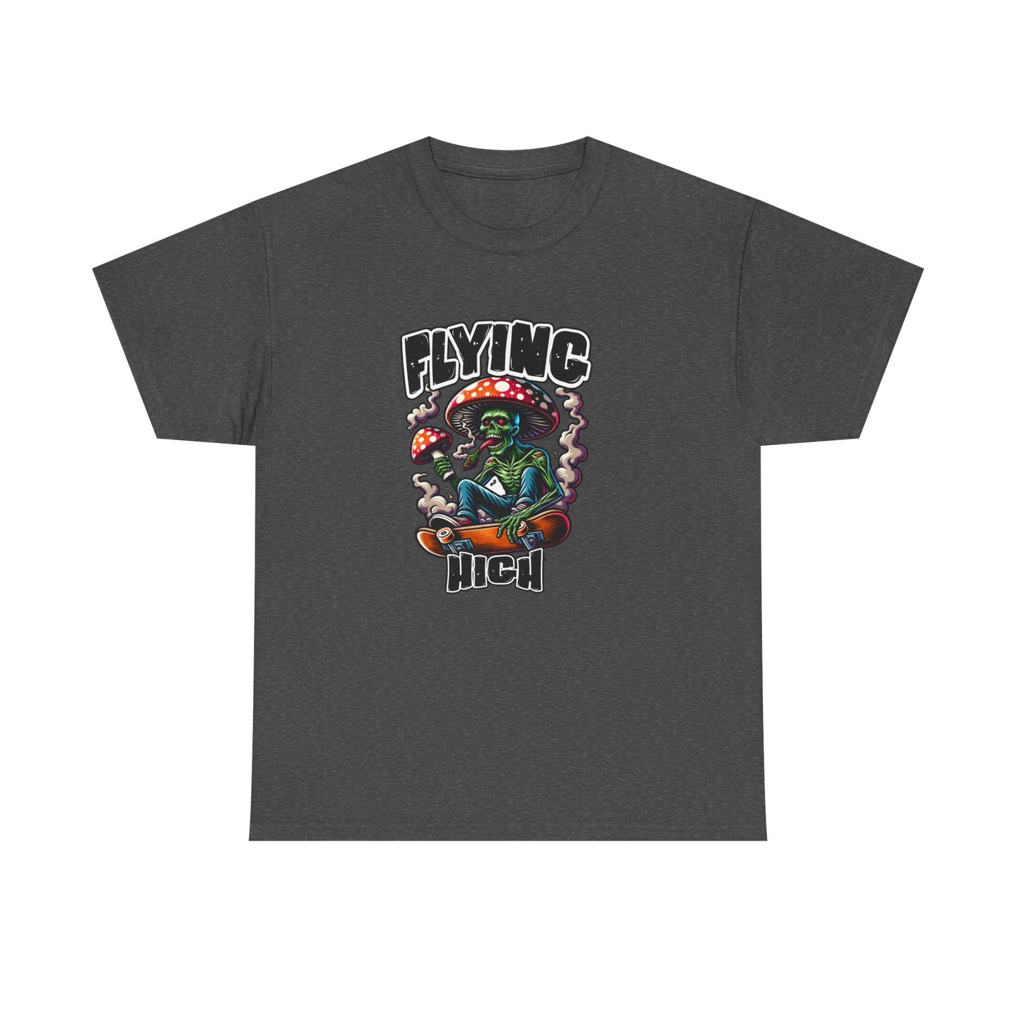 Flying High Unisex Cotton Tee, Psychedelic Shirt, Casual Wear, Gift for Stoners, Retro Fashion, Fun Graphic T-Shirt