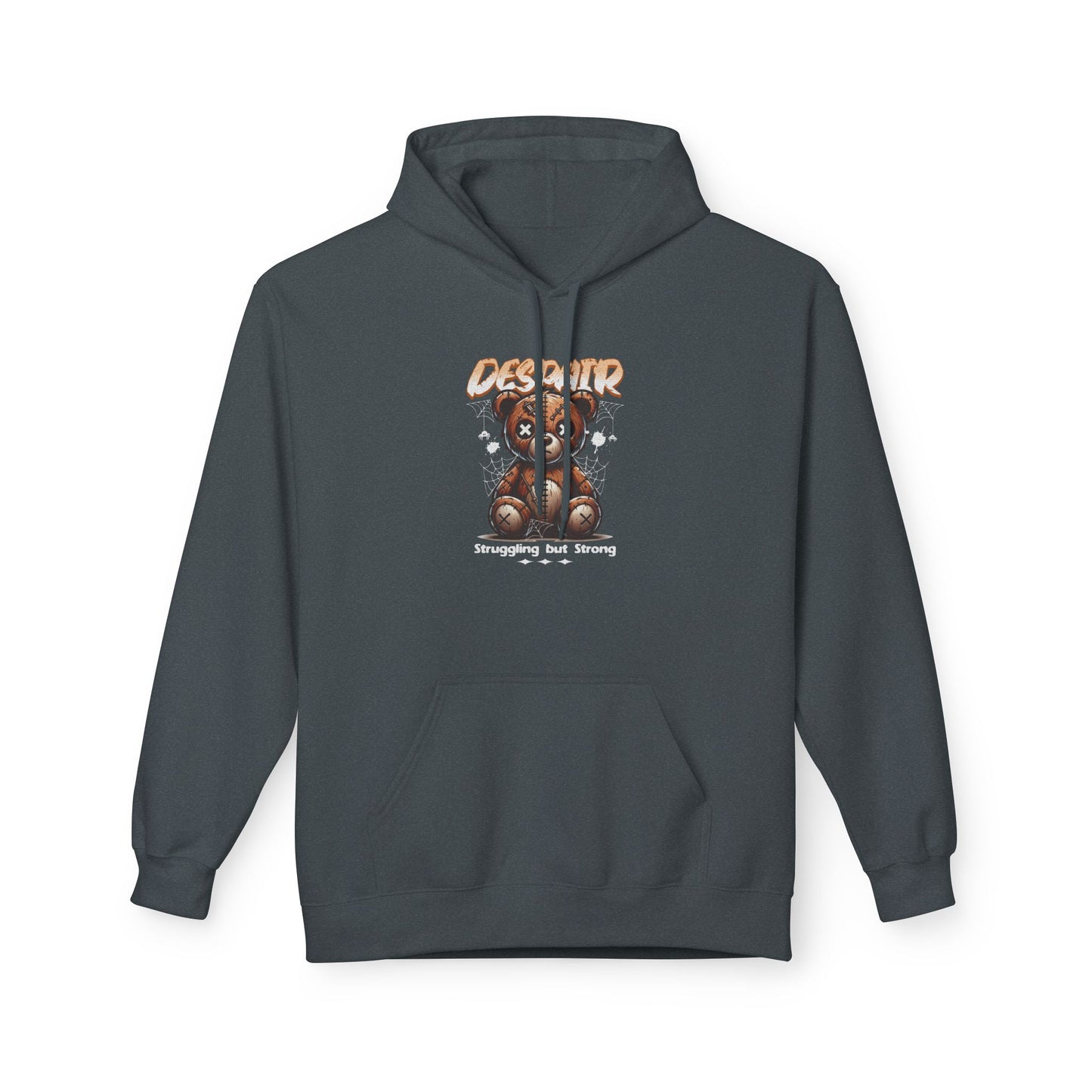 Despair Bear Hoodie | Cozy Graphic Fleece Sweatshirt for Comfort | Cute Gift for Friends | Fall Essentials | Unisex Casual Wear