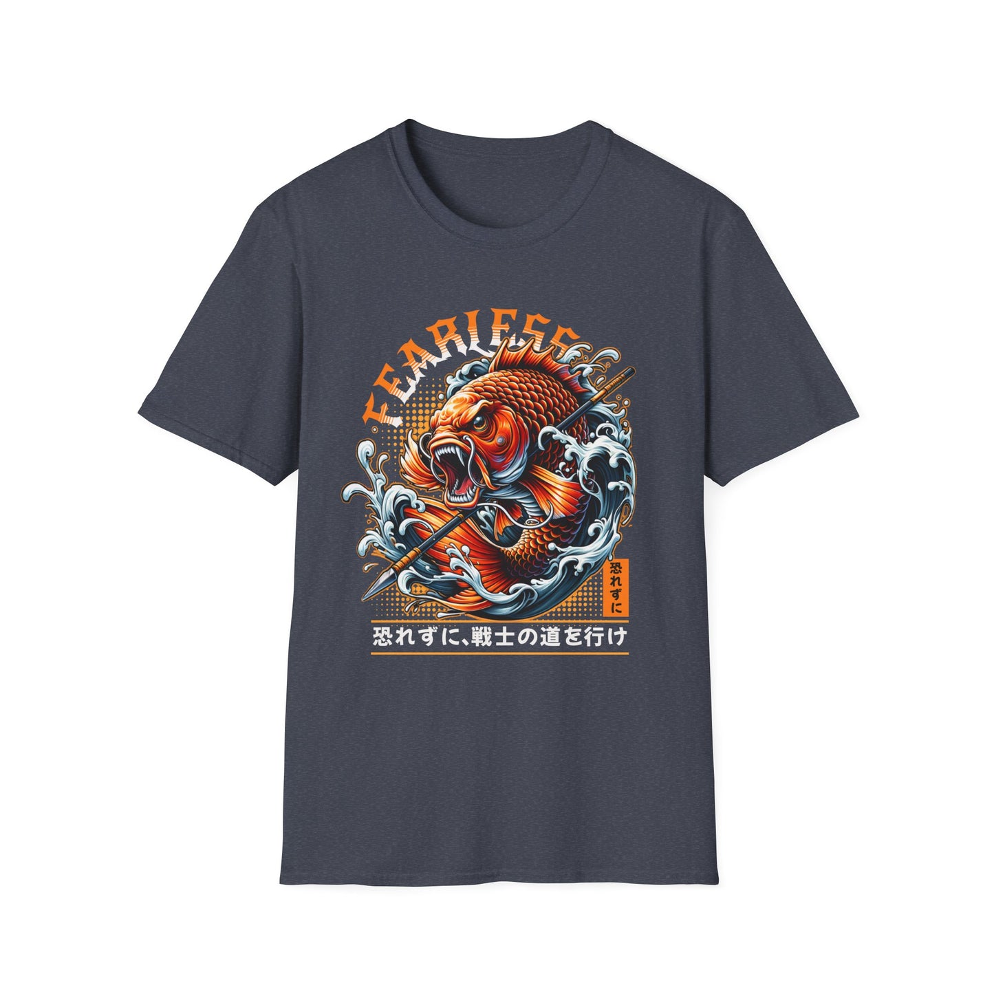 Fearless Koi Unisex Softstyle T-Shirt - Inspirational Gift, Casual Wear, Everyday Comfort, Success Apparel, Relaxed Fit