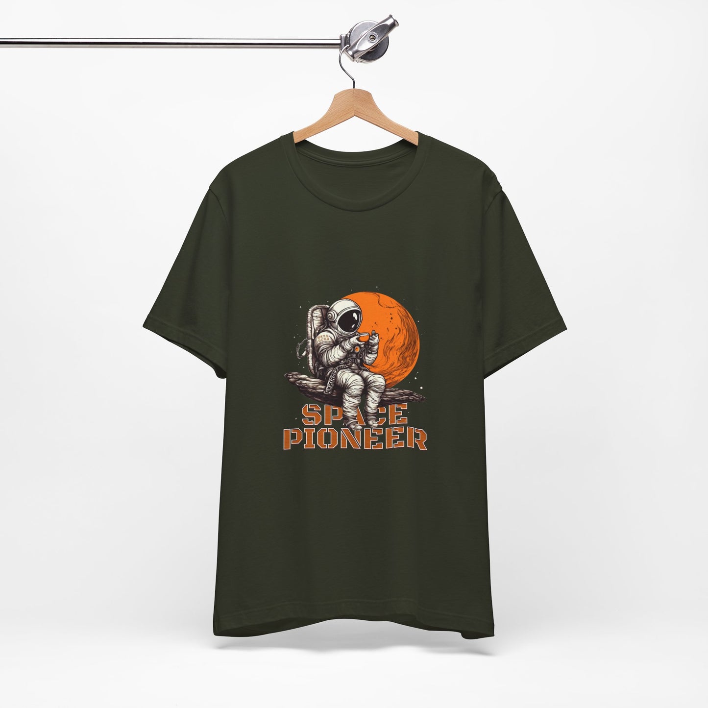 Space Pioneer Astronaut Tee, Cosmic Shirt, Gift for Astro Lovers, Unisex Graphic Tee, Sci-Fi T-Shirt, Casual Spacewear