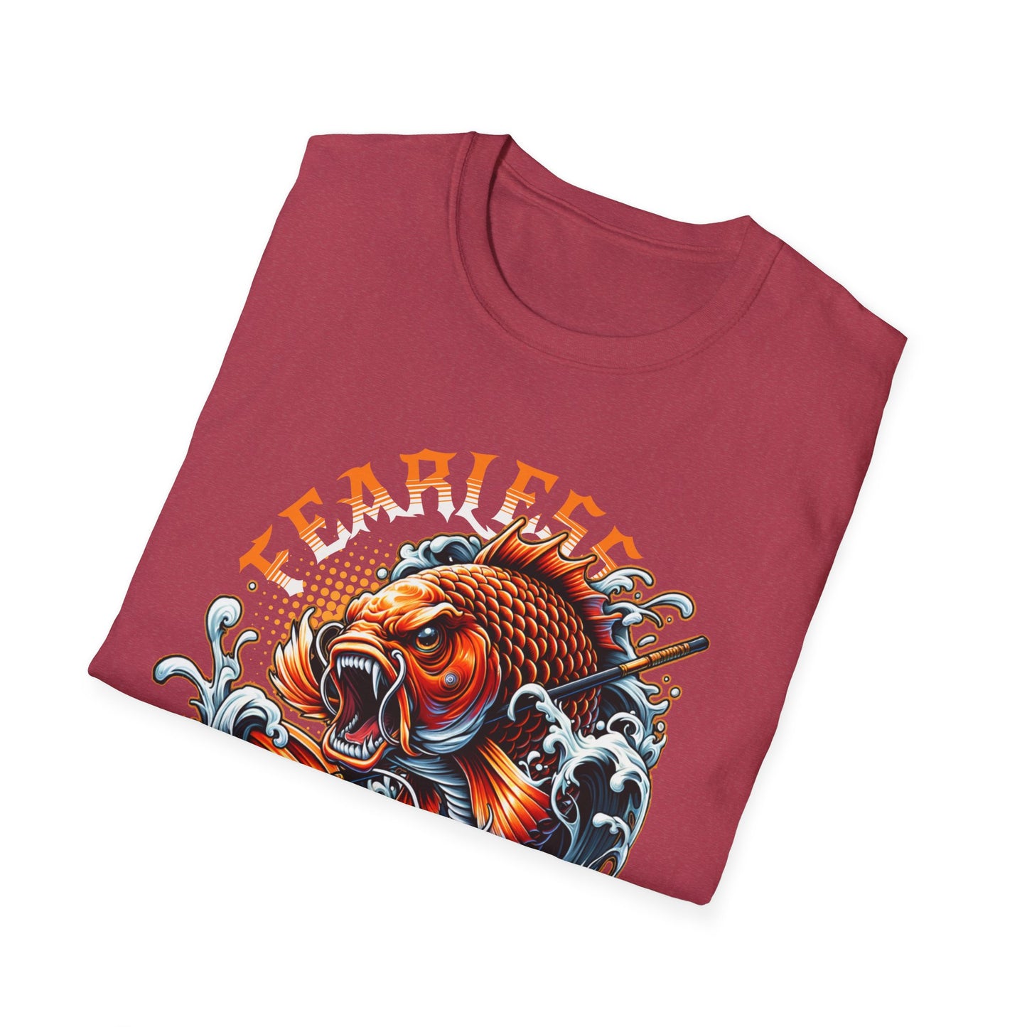 Fearless Koi Unisex Softstyle T-Shirt - Inspirational Gift, Casual Wear, Everyday Comfort, Success Apparel, Relaxed Fit