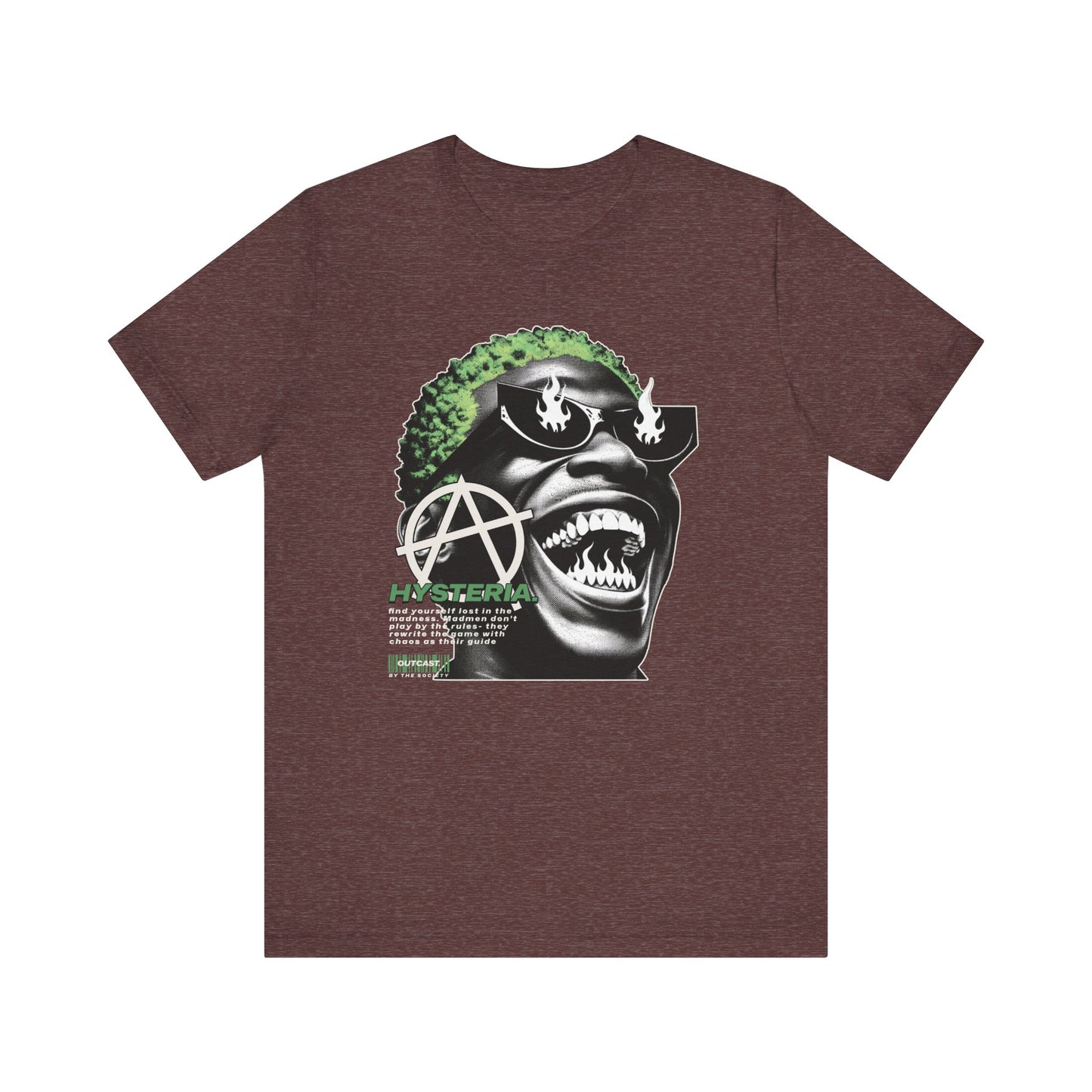 Bold Graphic Tee, Edgy Streetwear Shirt, Urban Casual Wear, Unisex Fashion Top, Gift for Music Lovers, Distinctive Artwork Tee