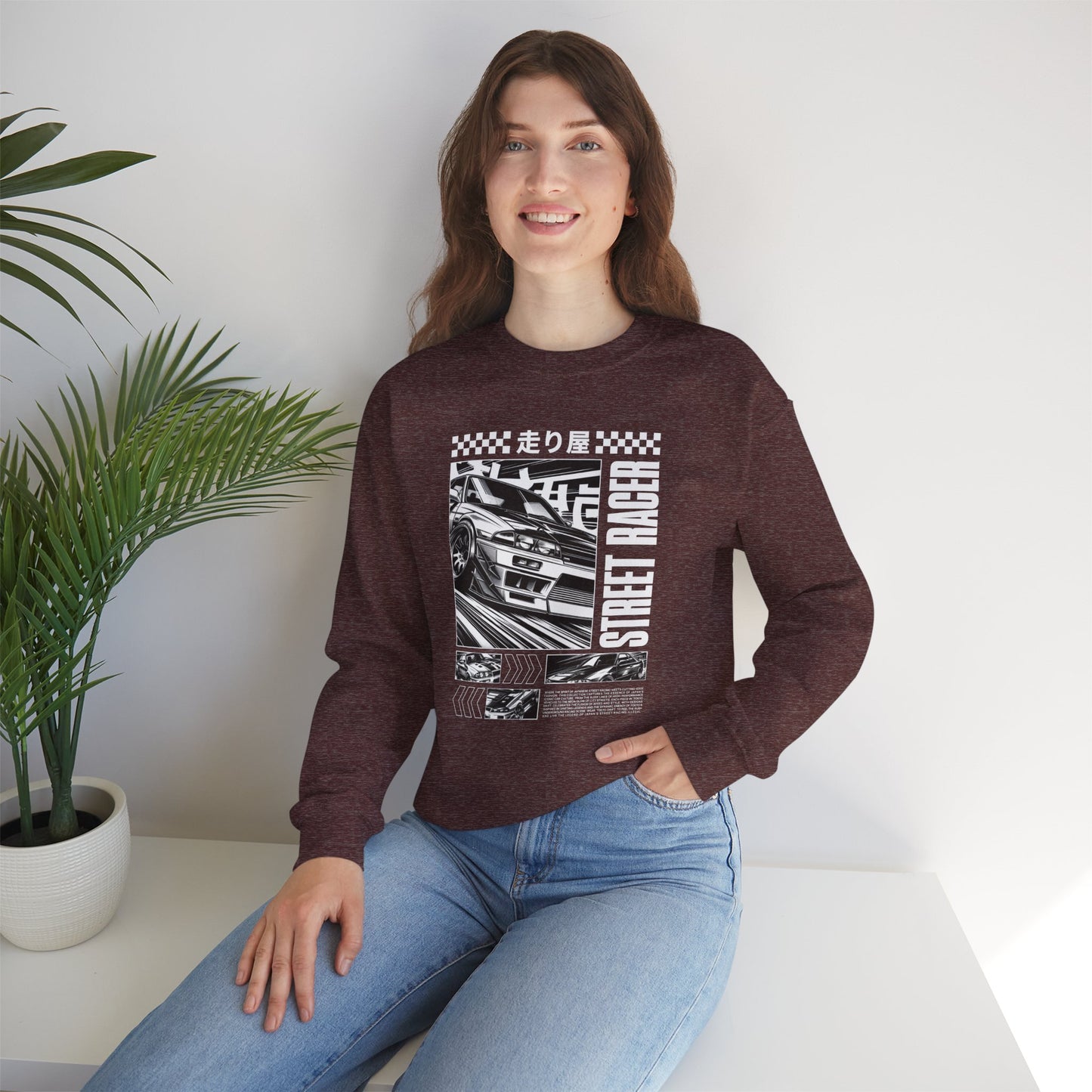 Vintage Racing Graphic Sweatshirt, Cool Car Sweatshirt, Automotive Gift, Unisex Crewneck, Casual Wear, Perfect for Car Lovers