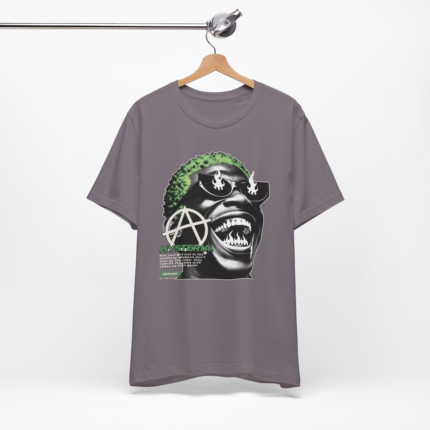 Bold Graphic Tee, Edgy Streetwear Shirt, Urban Casual Wear, Unisex Fashion Top, Gift for Music Lovers, Distinctive Artwork Tee