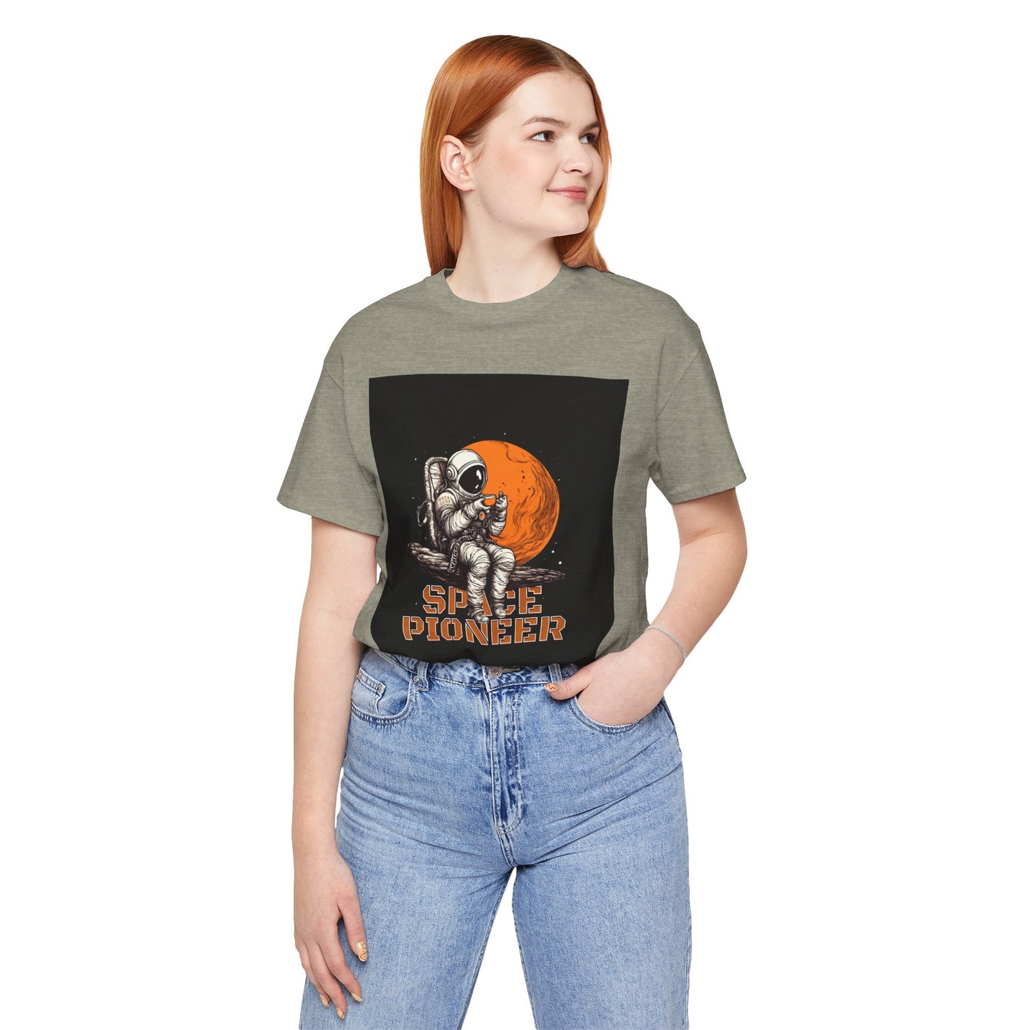 Space Pioneer Unisex Tee - Astronaut Graphic Shirt, Cool Space Themed Gift, Sci-Fi Lover Apparel, Casual Wear, Cosmic Adventure