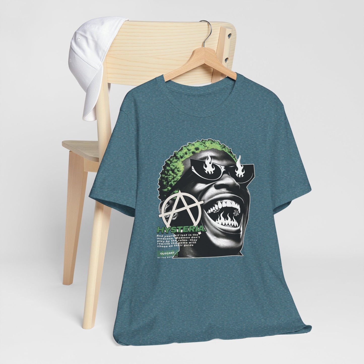 Bold Graphic Tee, Edgy Streetwear Shirt, Urban Casual Wear, Unisex Fashion Top, Gift for Music Lovers, Distinctive Artwork Tee
