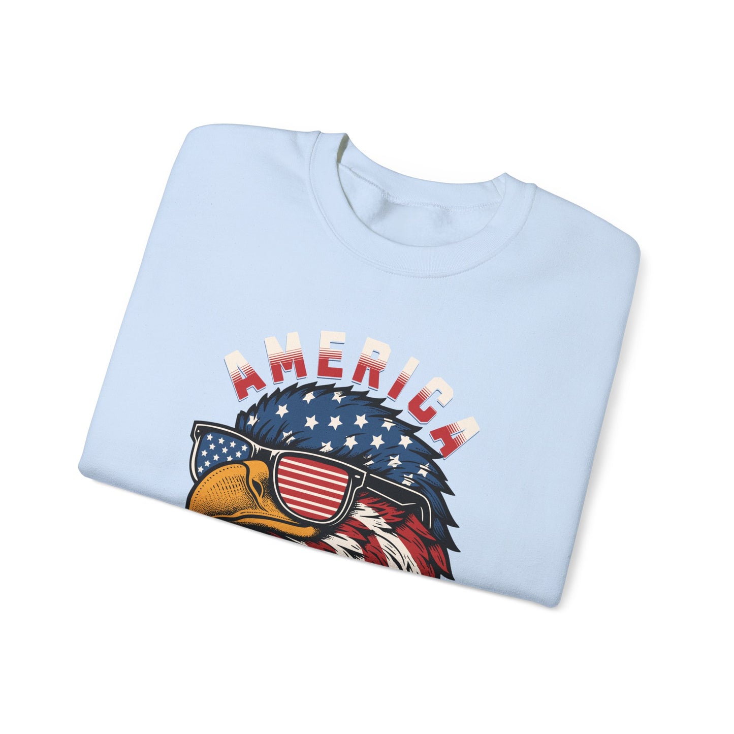 Patriotic Eagle Crewneck Sweatshirt, America Sweatshirt, Unisex Pullover, 4th of July Shirt, Eagle Graphic Sweatshirt