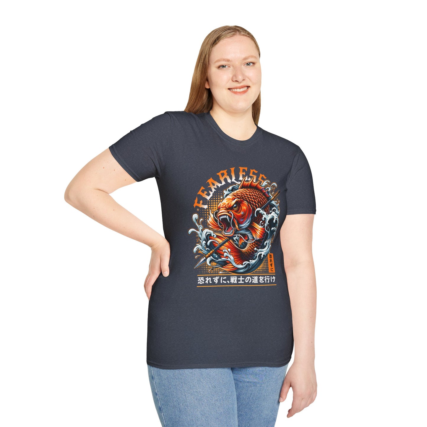 Fearless Koi Unisex Softstyle T-Shirt - Inspirational Gift, Casual Wear, Everyday Comfort, Success Apparel, Relaxed Fit
