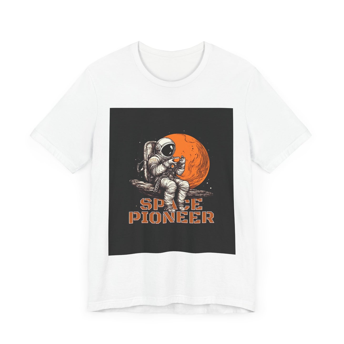 Space Pioneer Unisex Tee - Astronaut Graphic Shirt, Cool Space Themed Gift, Sci-Fi Lover Apparel, Casual Wear, Cosmic Adventure