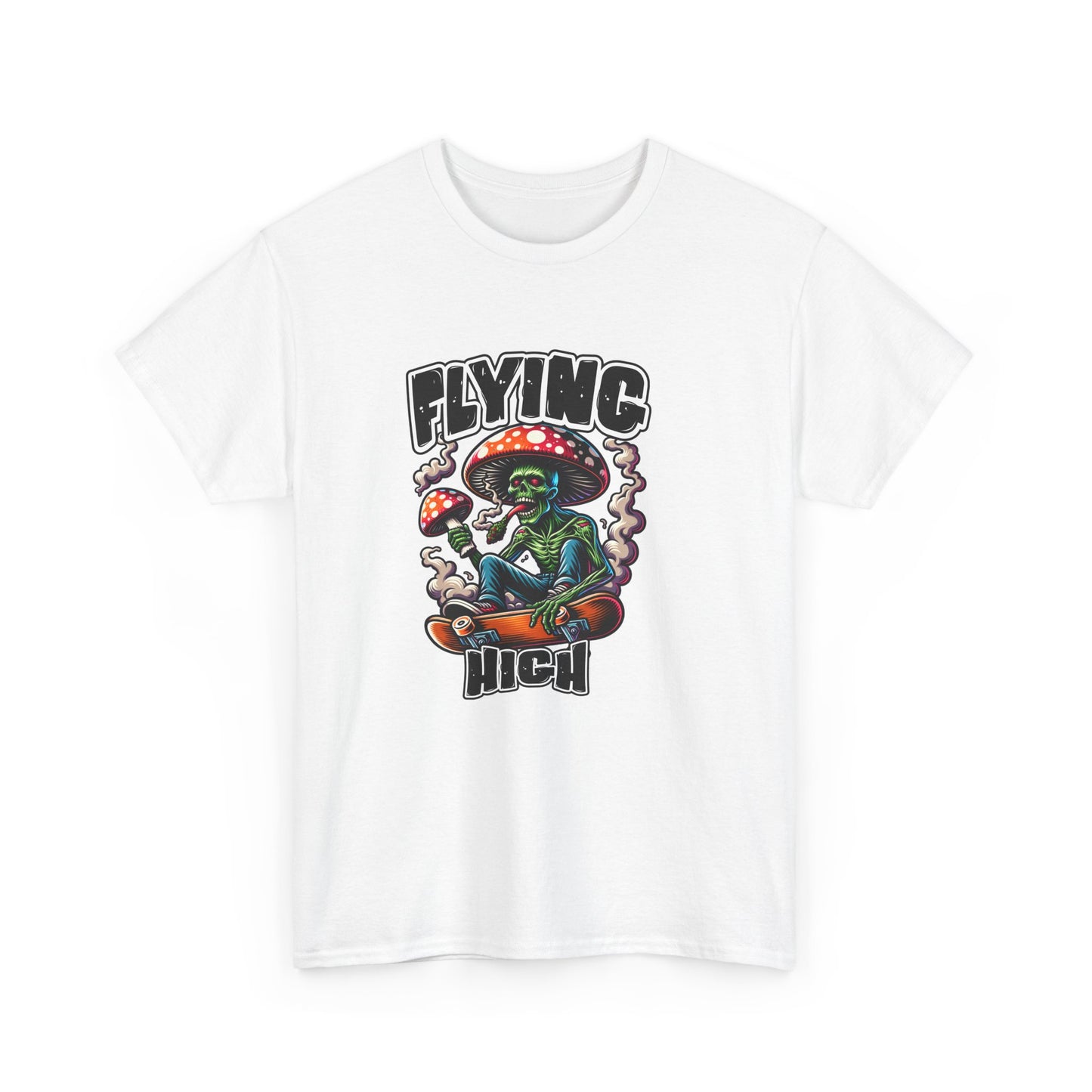 Flying High Unisex Cotton Tee, Psychedelic Shirt, Casual Wear, Gift for Stoners, Retro Fashion, Fun Graphic T-Shirt