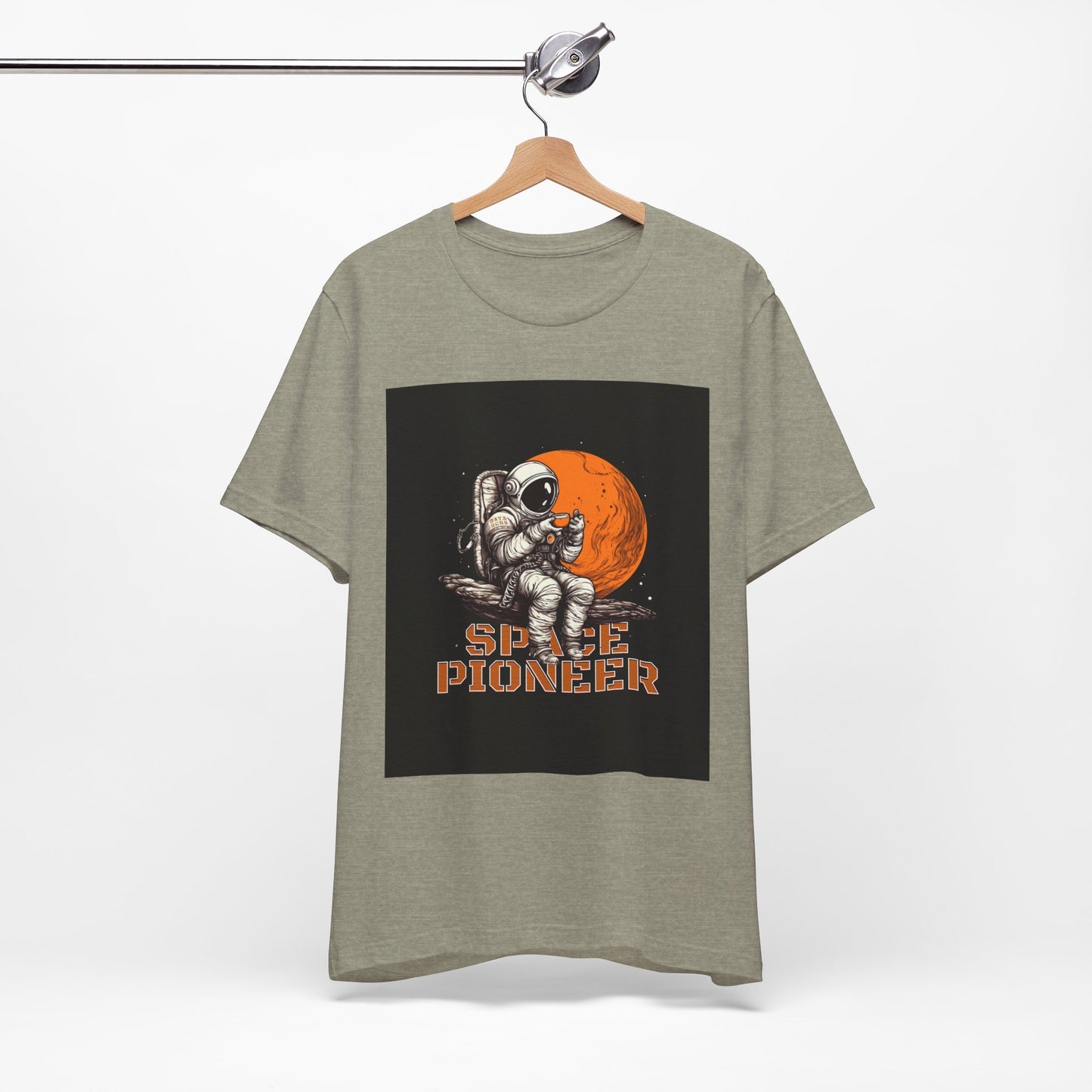 Space Pioneer Unisex Tee - Astronaut Graphic Shirt, Cool Space Themed Gift, Sci-Fi Lover Apparel, Casual Wear, Cosmic Adventure
