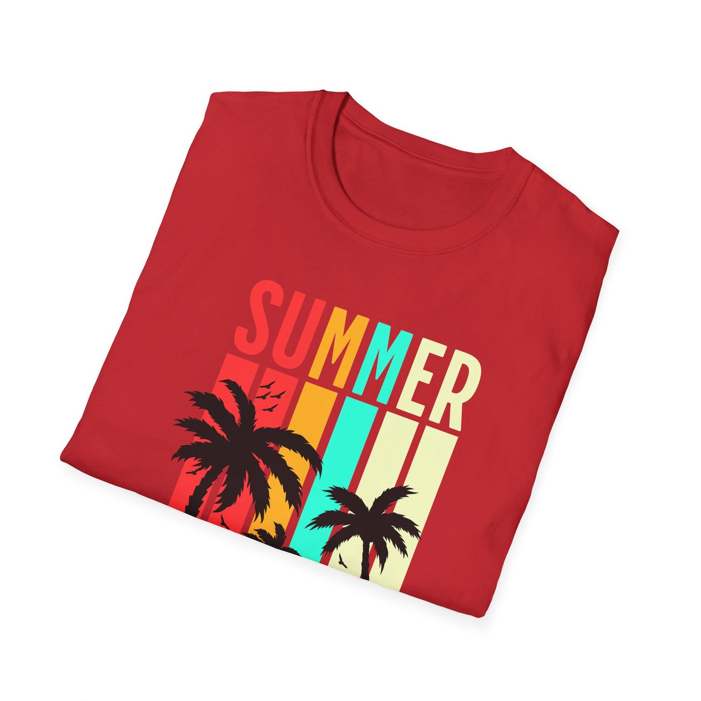 Summer Vibes Unisex T-Shirt, Beach Party Shirt, Casual Wear, Gift for Friends, Vacation Outfit, Coaster Inspired Design