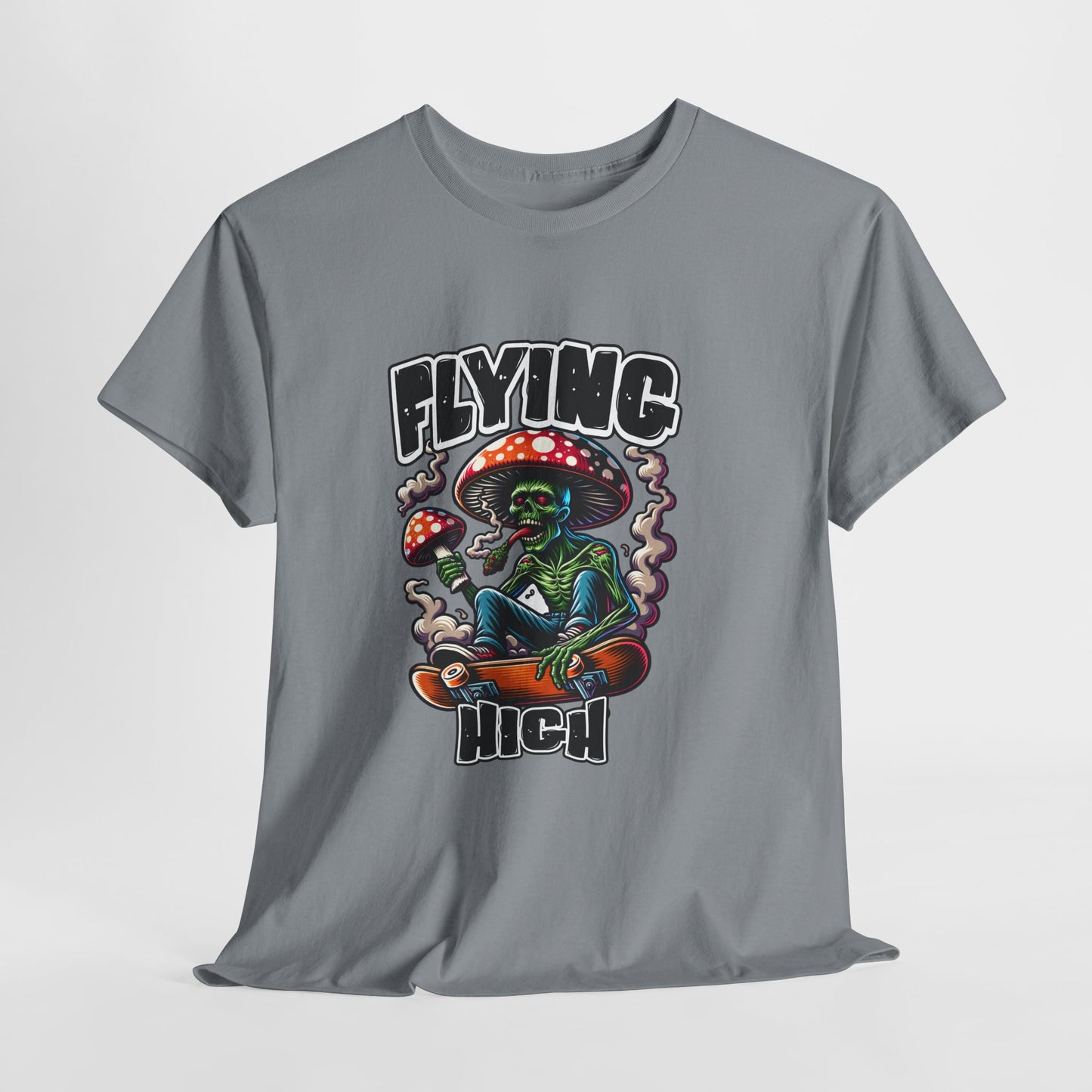 Flying High Unisex Cotton Tee, Psychedelic Shirt, Casual Wear, Gift for Stoners, Retro Fashion, Fun Graphic T-Shirt