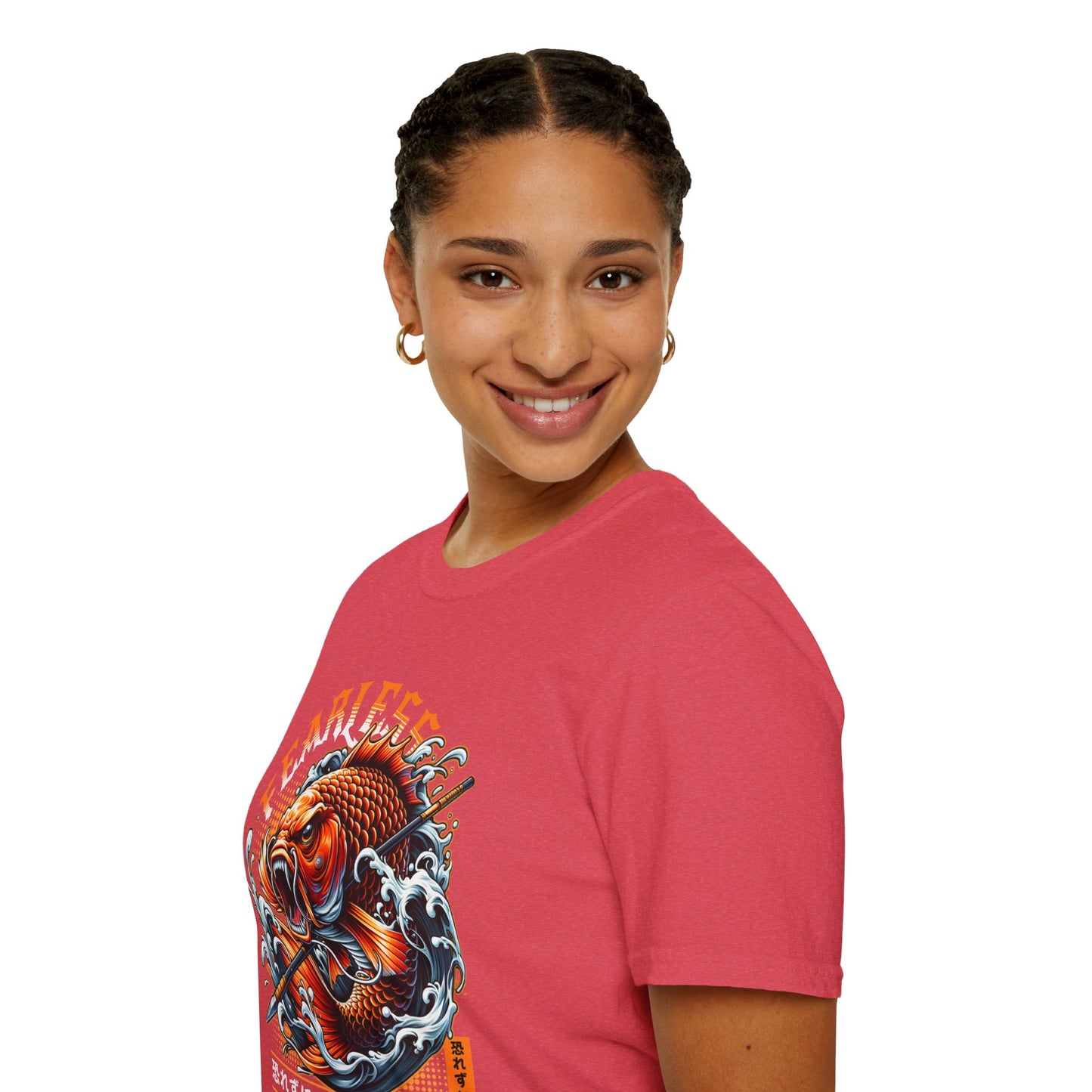 Fearless Koi Unisex Softstyle T-Shirt - Inspirational Gift, Casual Wear, Everyday Comfort, Success Apparel, Relaxed Fit