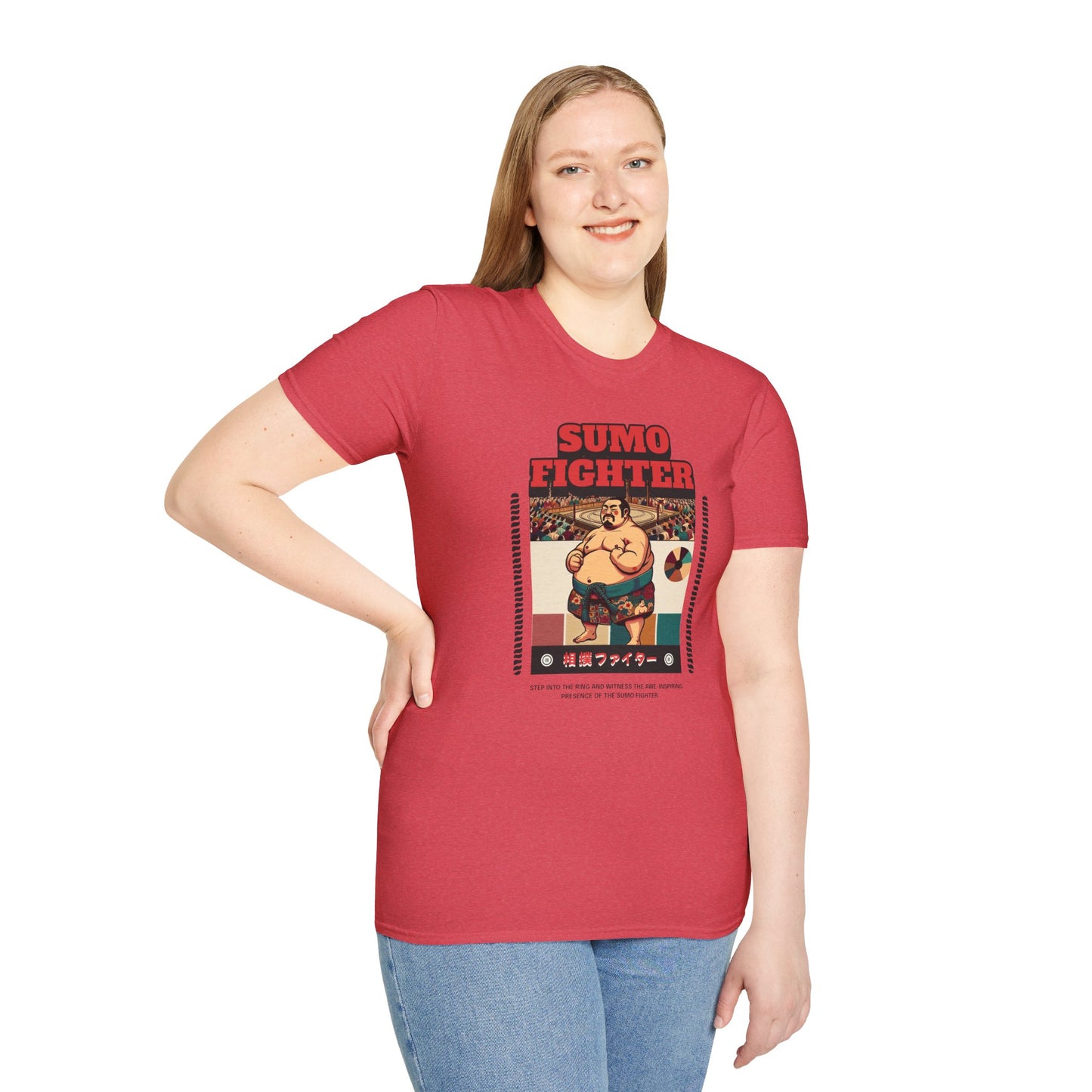 Sumo Fighter Graphic Tee | Fun Unisex T-Shirt for Sports Fans, Unique Gift, Casual Style, Anime Lovers, Vintage Aesthetic