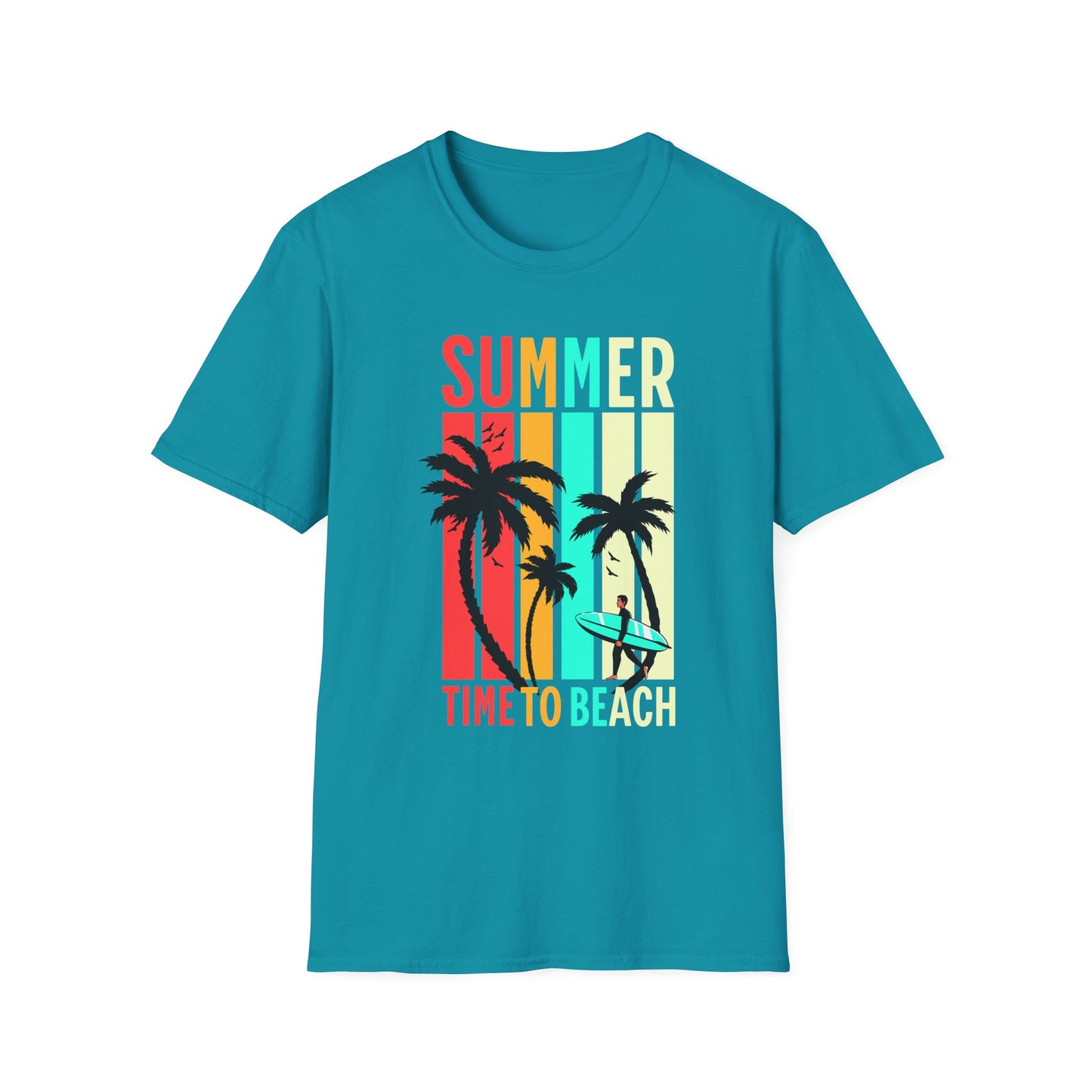 Summer Vibes Unisex T-Shirt, Beach Party Shirt, Casual Wear, Gift for Friends, Vacation Outfit, Coaster Inspired Design