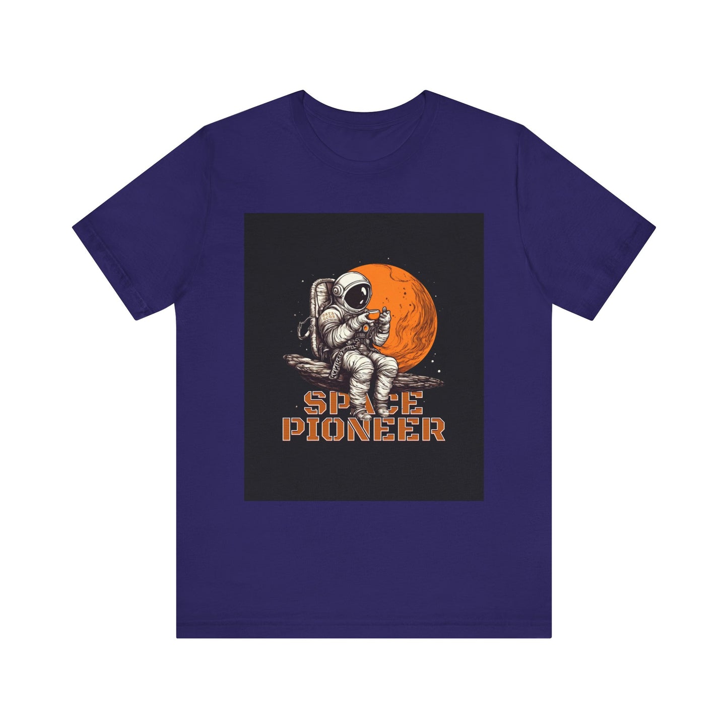 Space Pioneer Unisex Tee - Astronaut Graphic Shirt, Cool Space Themed Gift, Sci-Fi Lover Apparel, Casual Wear, Cosmic Adventure