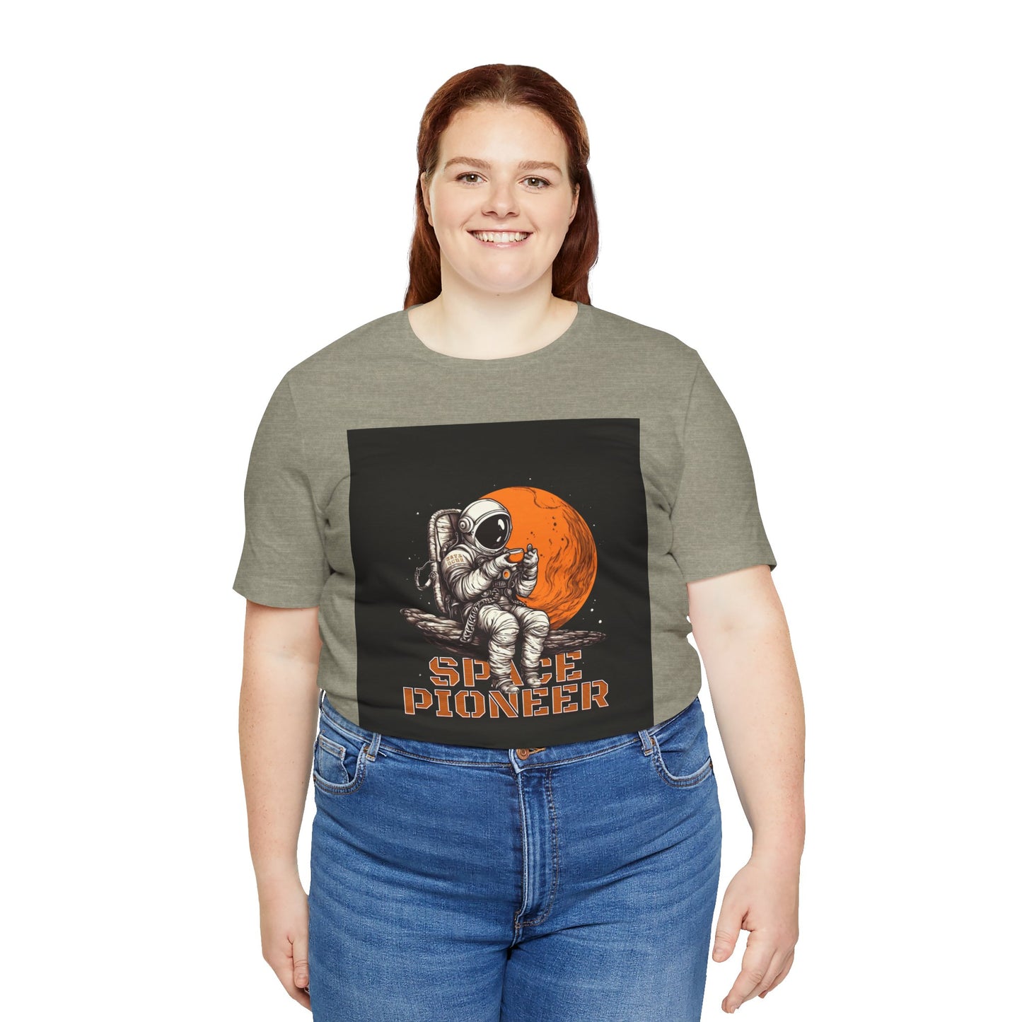 Space Pioneer Unisex Tee - Astronaut Graphic Shirt, Cool Space Themed Gift, Sci-Fi Lover Apparel, Casual Wear, Cosmic Adventure