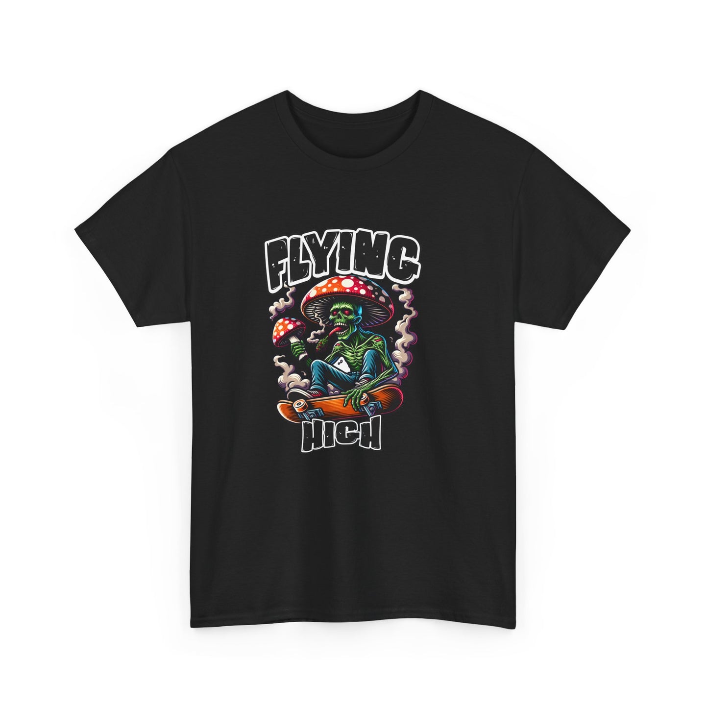 Flying High Unisex Cotton Tee, Psychedelic Shirt, Casual Wear, Gift for Stoners, Retro Fashion, Fun Graphic T-Shirt