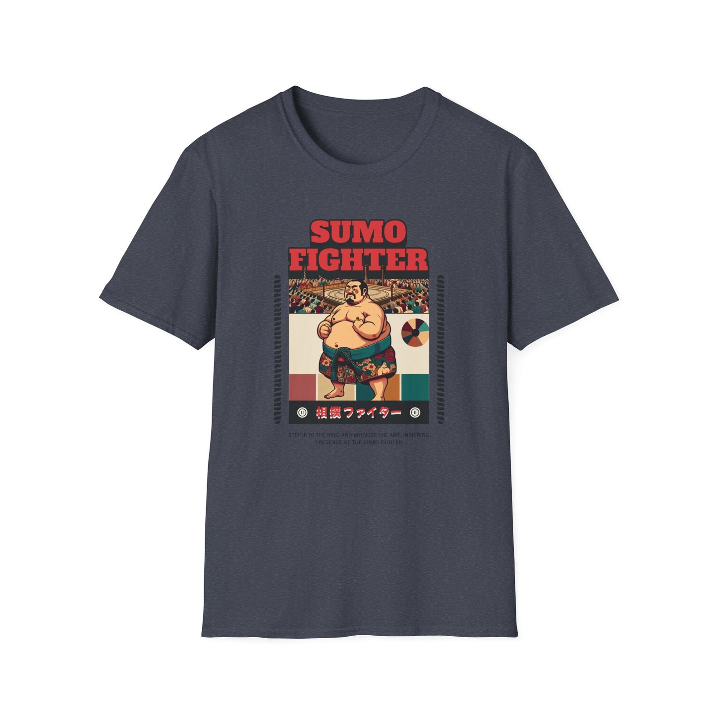 Sumo Fighter Graphic Tee | Fun Unisex T-Shirt for Sports Fans, Unique Gift, Casual Style, Anime Lovers, Vintage Aesthetic