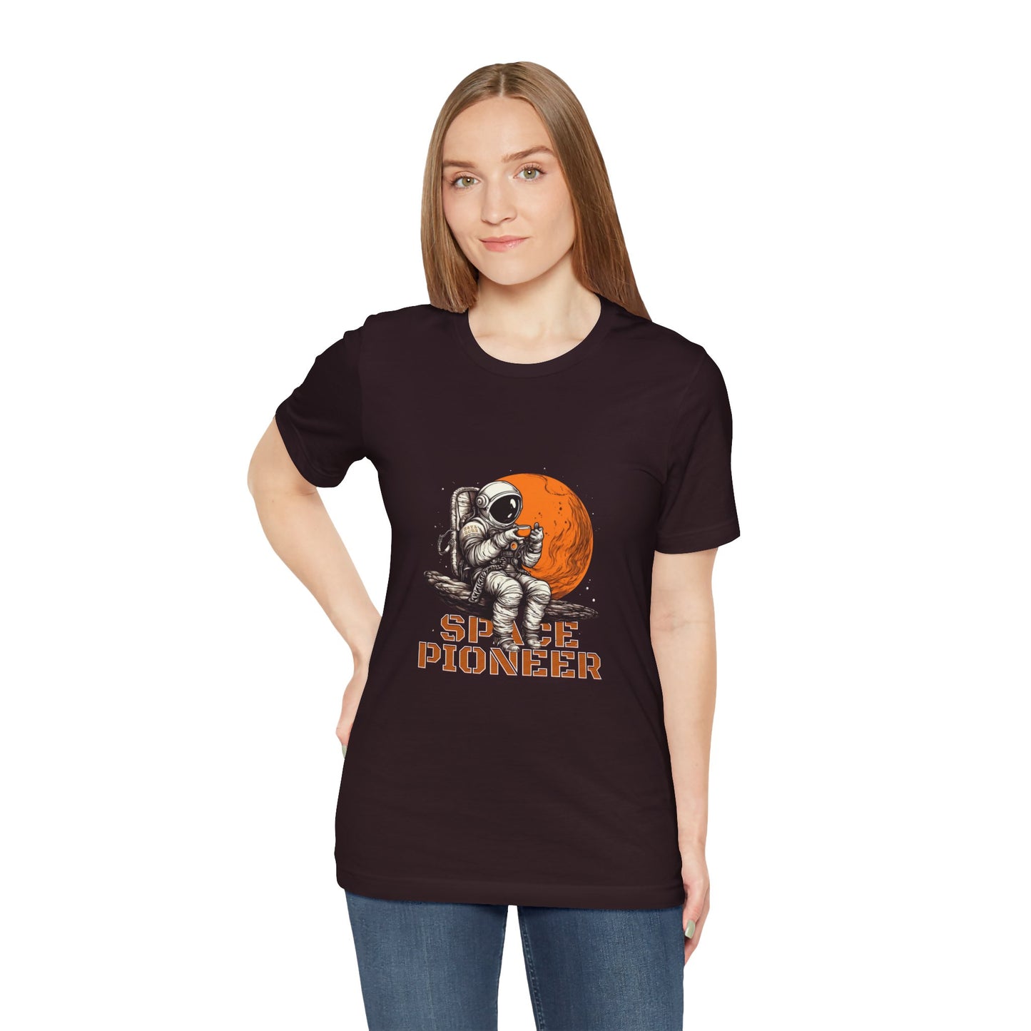 Space Pioneer Astronaut Tee, Cosmic Shirt, Gift for Astro Lovers, Unisex Graphic Tee, Sci-Fi T-Shirt, Casual Spacewear