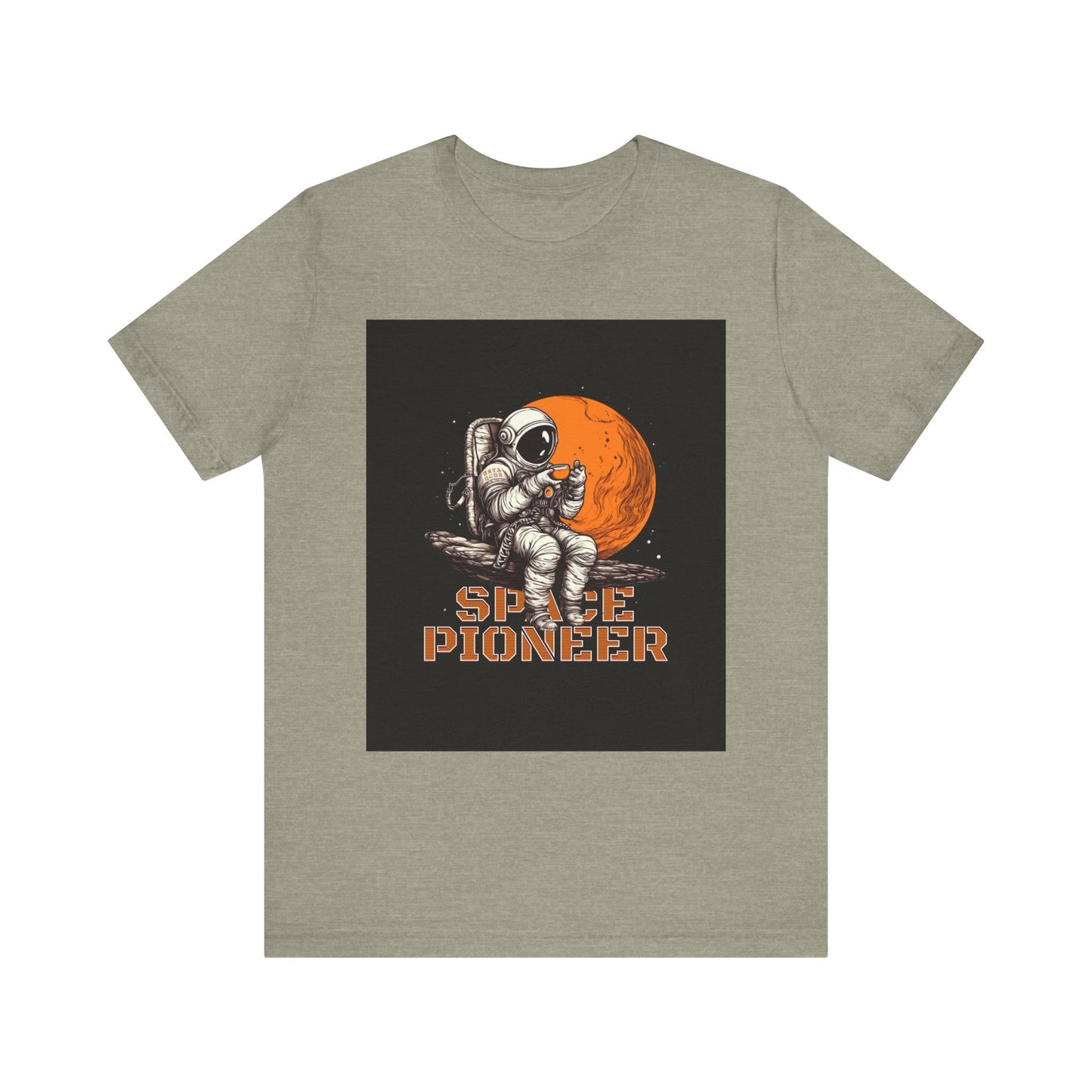 Space Pioneer Unisex Tee - Astronaut Graphic Shirt, Cool Space Themed Gift, Sci-Fi Lover Apparel, Casual Wear, Cosmic Adventure